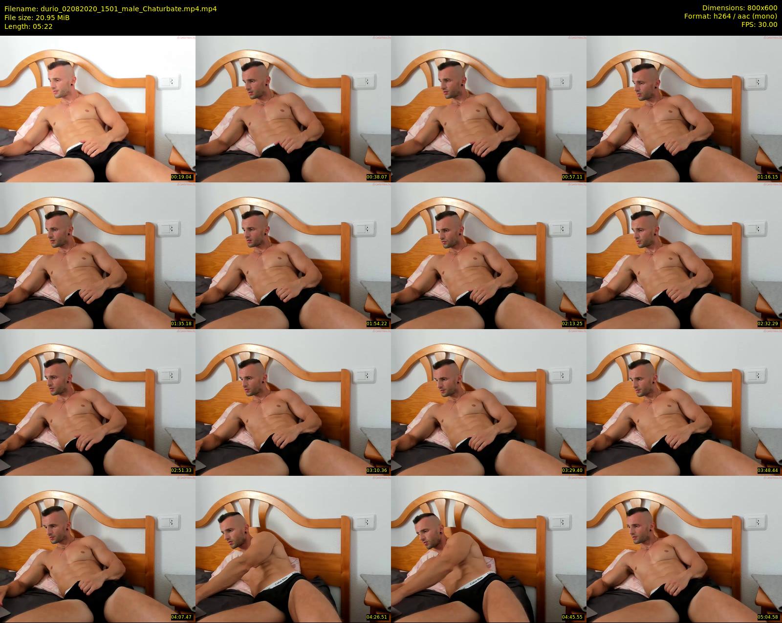durio — 6 minute Chaturbate male cam show recording, 480p, Aug 2, 2020
