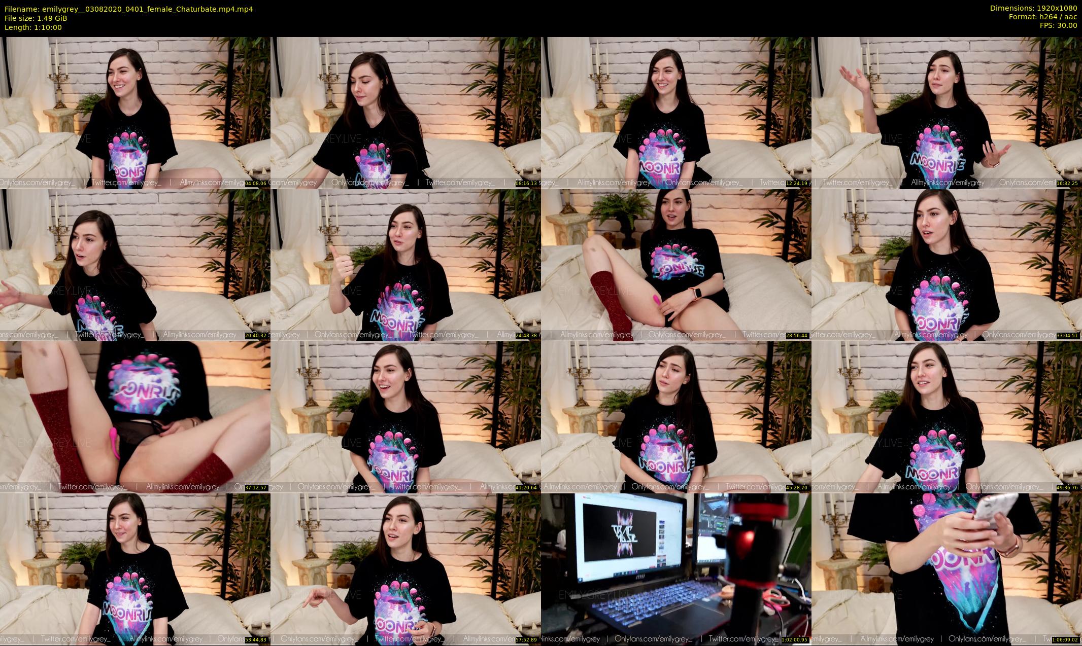 emilygrey_ — 70 minute Chaturbate female cam show recording, 1080p, Aug 3, 2020