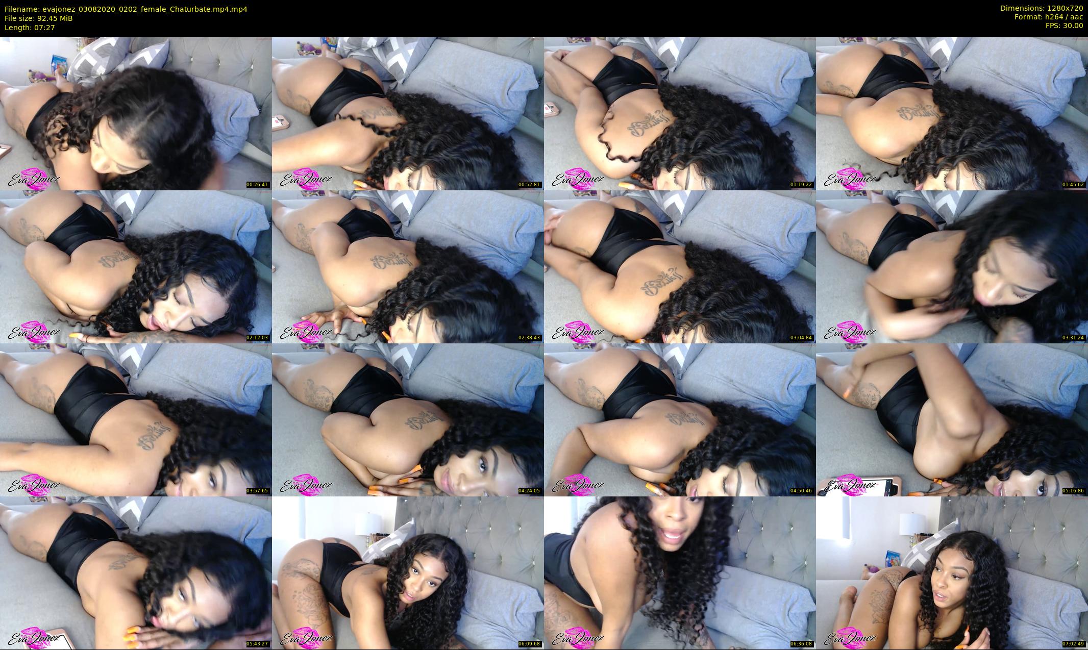 evajonez — 8 minute Chaturbate female cam show recording, 720p, Aug 3, 2020