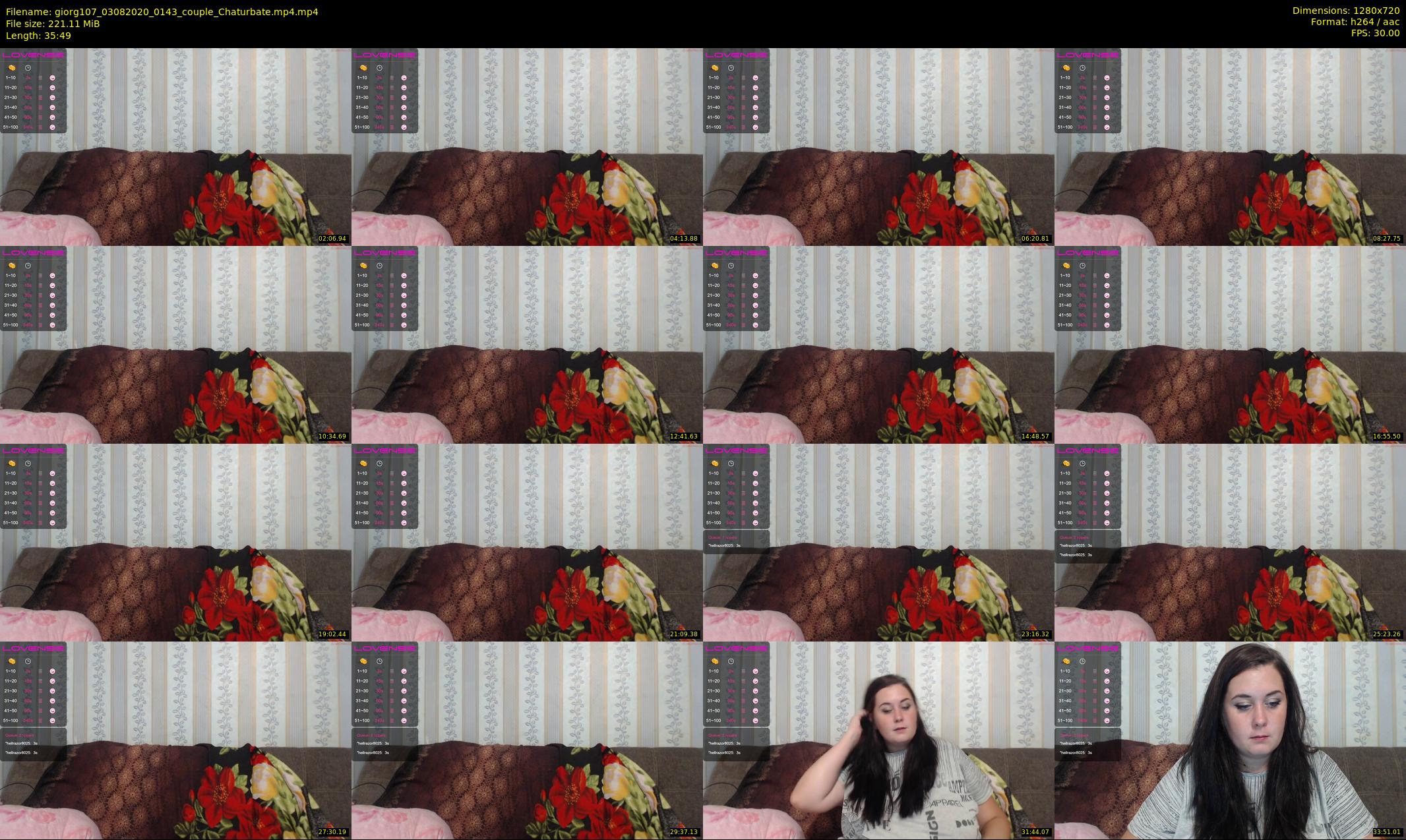 giorg107 — 36 minute Chaturbate couple cam show recording, 720p, Aug 3, 2020