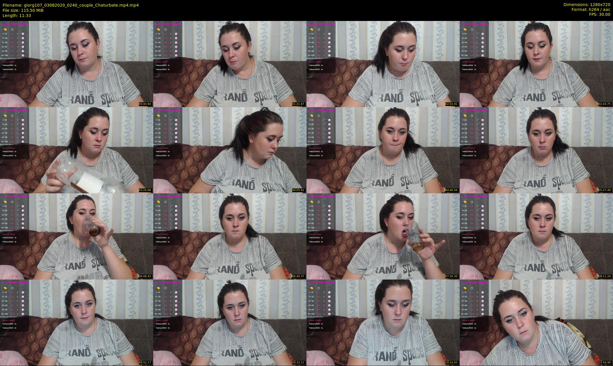 giorg107 — 12 minute Chaturbate couple cam show recording, 720p, Aug 3, 2020