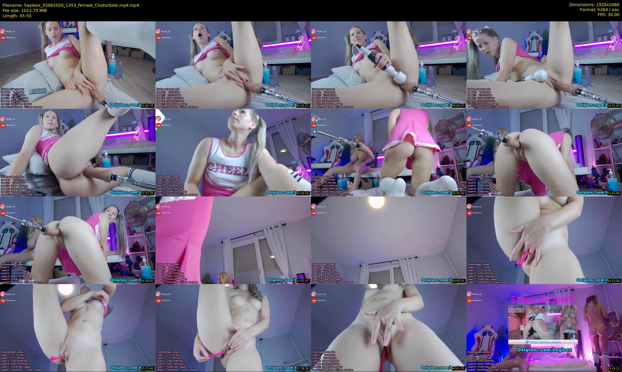 hayleex — 46 minute Chaturbate female cam show recording, 1080p, Aug 2, 2020