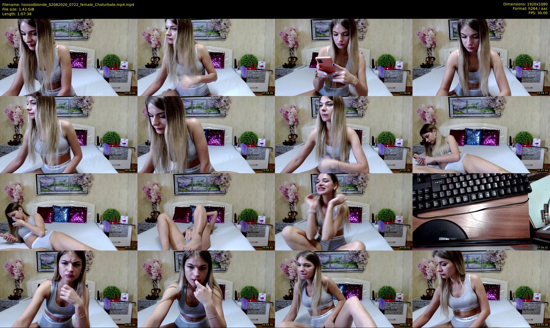 hooootblonde — 68 minute Chaturbate female cam show recording, 1080p, Aug 2, 2020