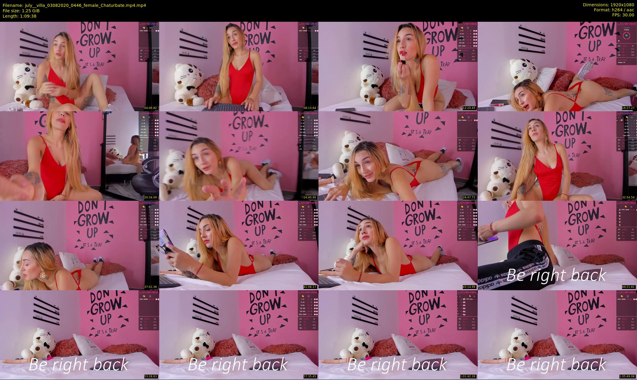 july__villa — 70 minute Chaturbate female cam show recording, 1080p, Aug 3, 2020