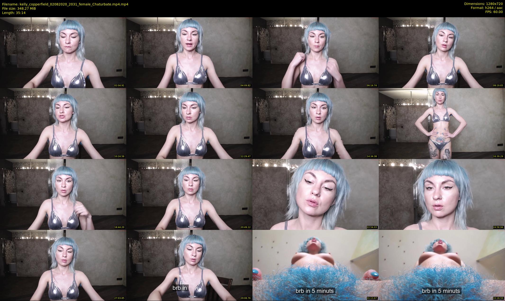 kelly_copperfield — 36 minute Chaturbate female cam show recording, 720p, Aug 2, 2020