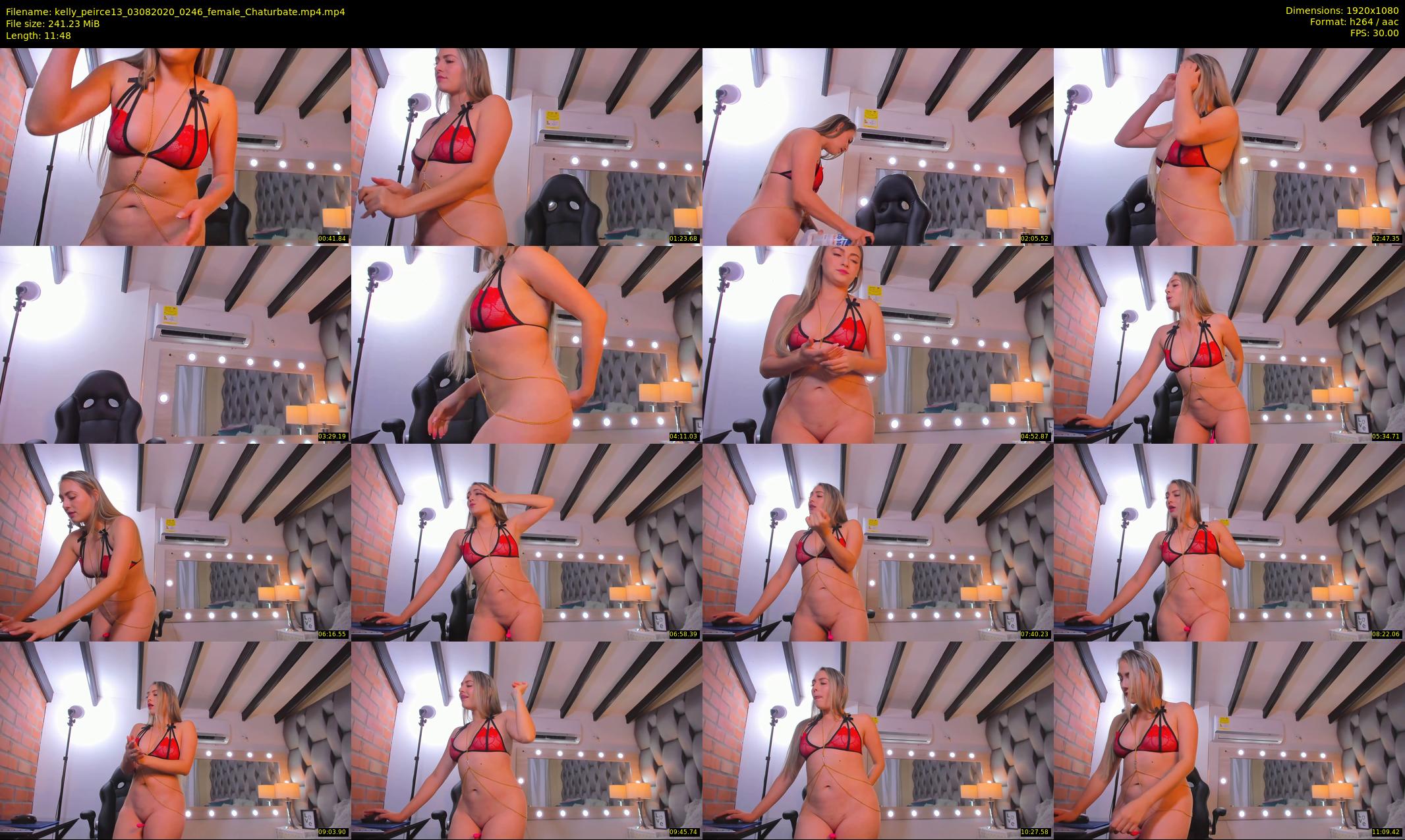 kelly_peirce13 — 12 minute Chaturbate female cam show recording, 1080p, Aug 3, 2020