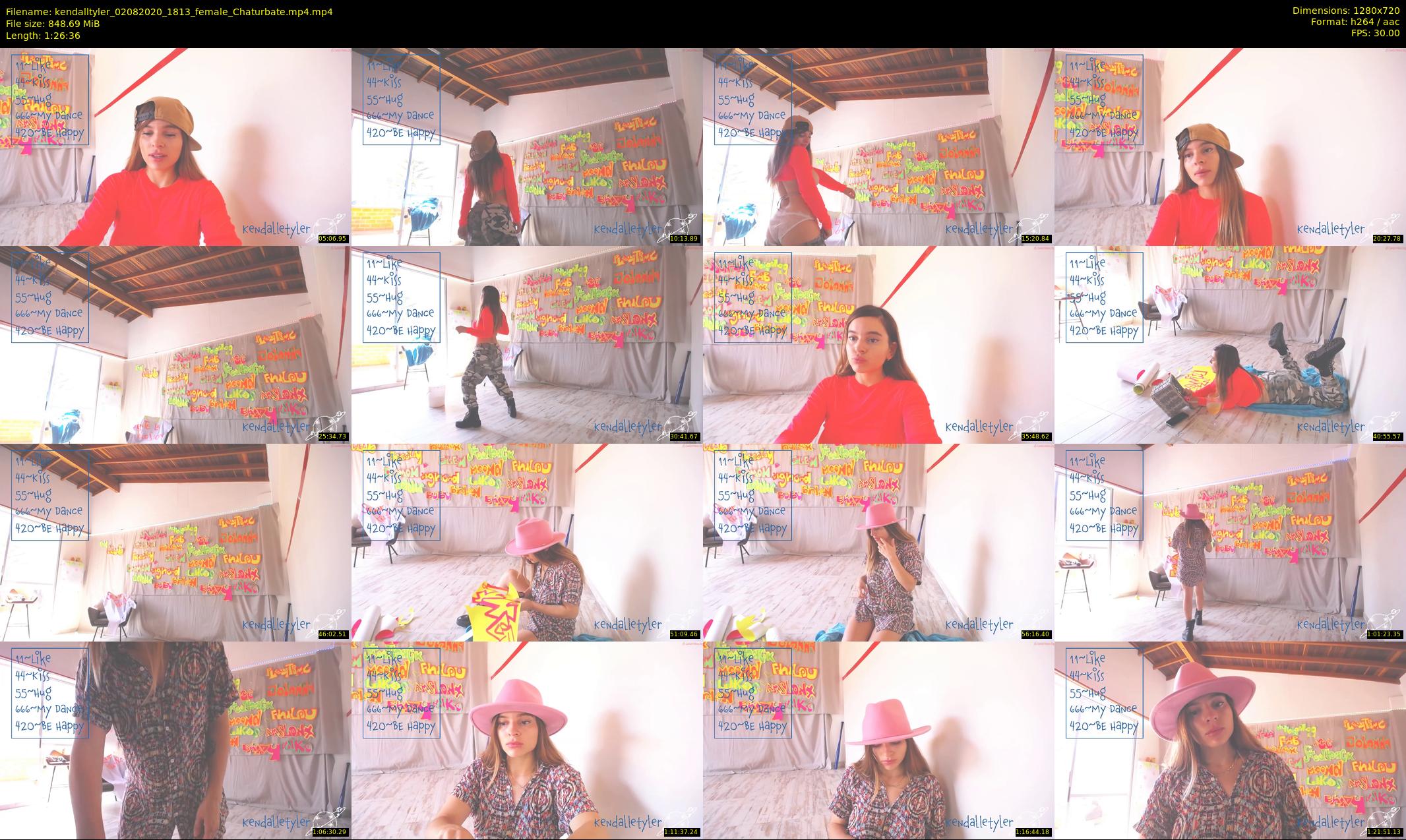 kendalltyler — 87 minute Chaturbate female cam show recording, 720p, Aug 2, 2020
