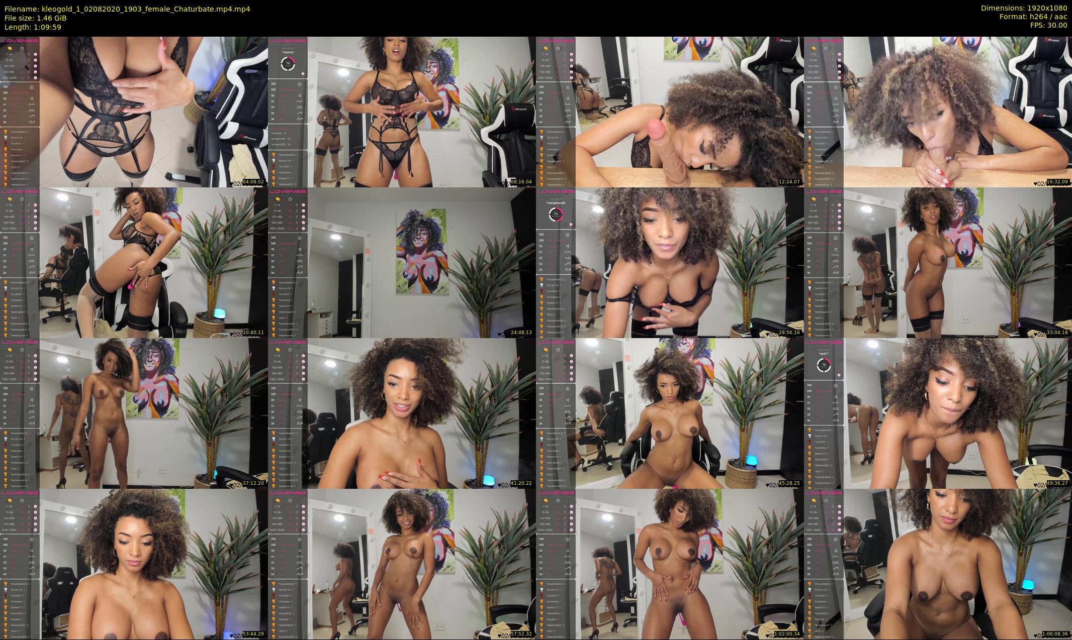 kleogold_1 — 70 minute Chaturbate female cam show recording, 1080p, Aug 2, 2020