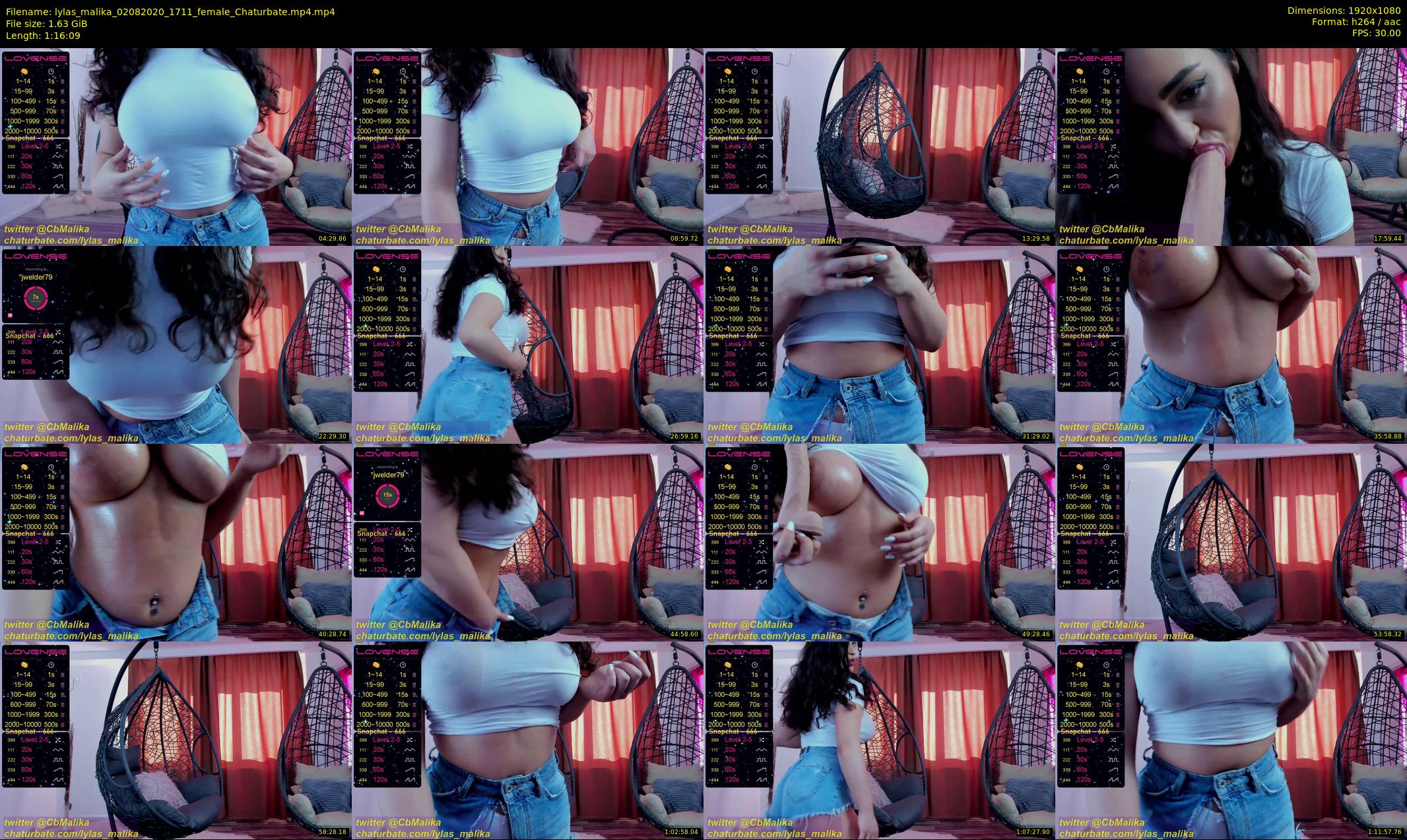 lylas_malika — 77 minute Chaturbate female cam show recording, 1080p, Aug 2, 2020