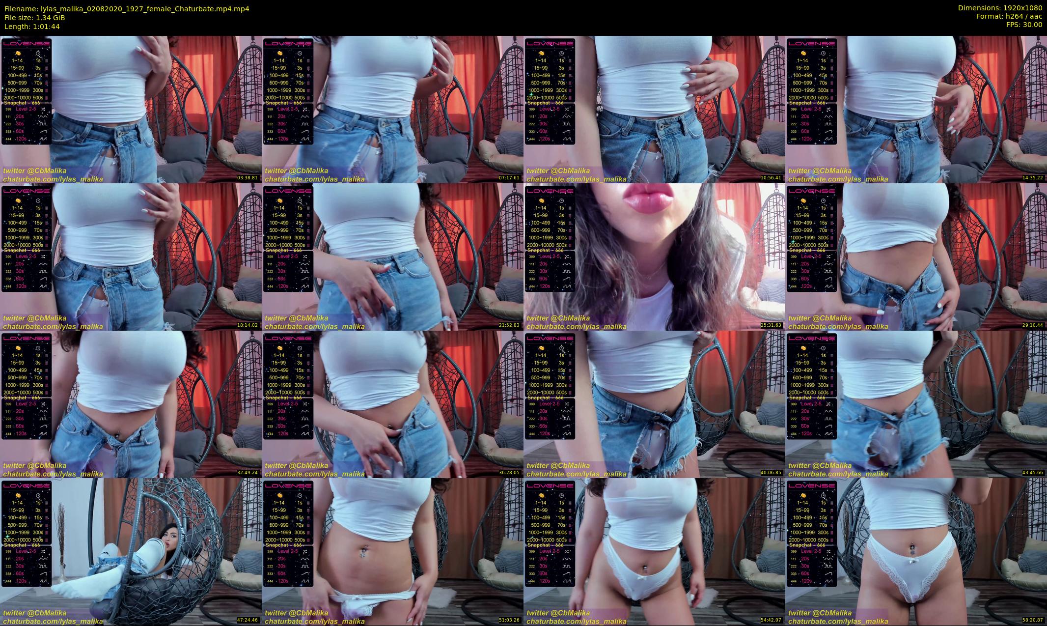 lylas_malika — 62 minute Chaturbate female cam show recording, 1080p, Aug 2, 2020