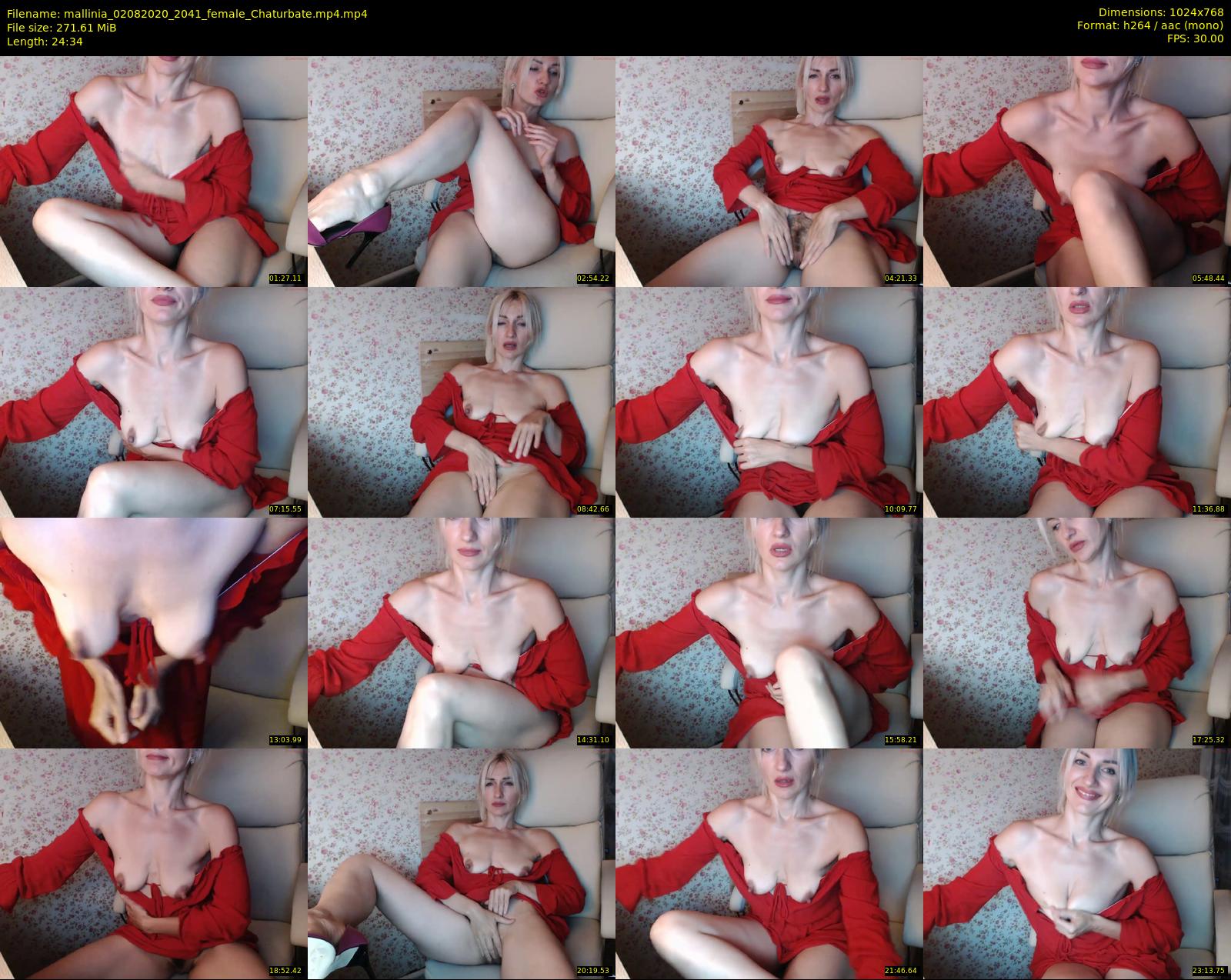 mallinia — 25 minute Chaturbate female cam show recording, 720p, Aug 2, 2020