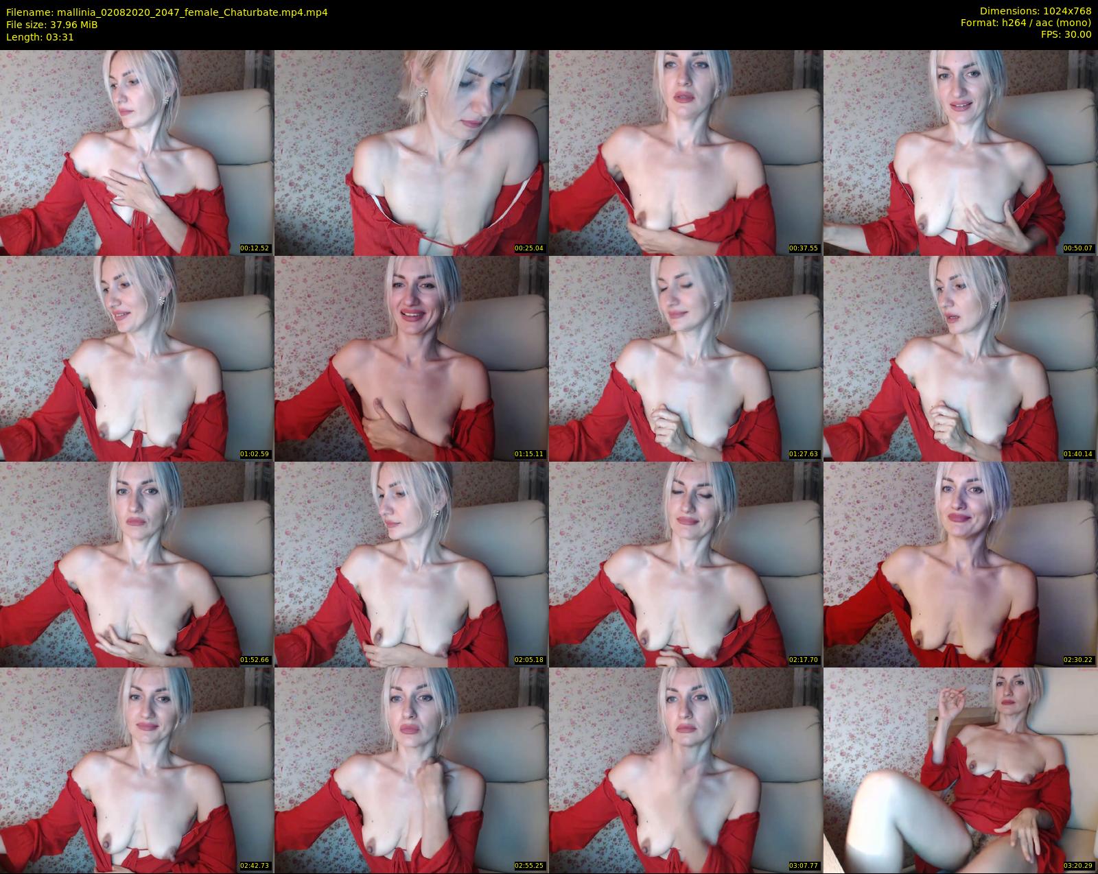 mallinia — 4 minute Chaturbate female cam show recording, 720p, Aug 2, 2020