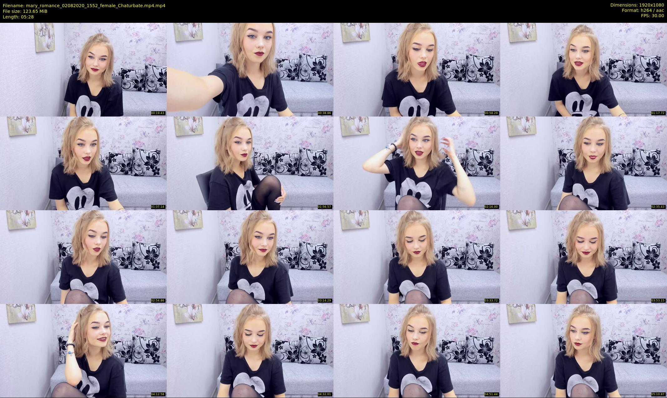 mary_romance — 6 minute Chaturbate female cam show recording, 1080p, Aug 2, 2020