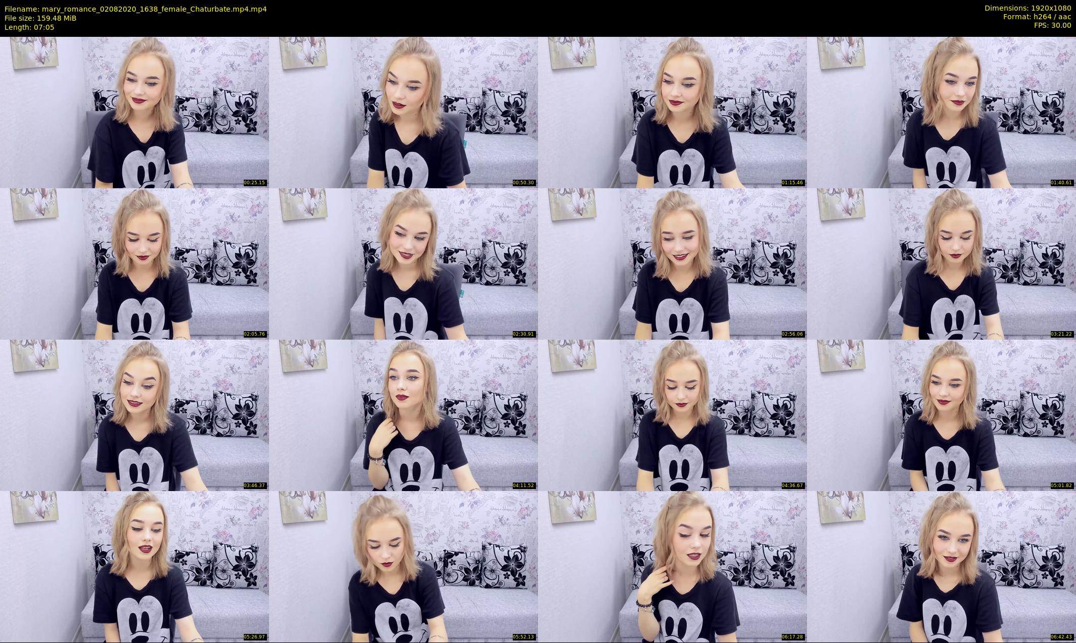 mary_romance — 8 minute Chaturbate female cam show recording, 1080p, Aug 2, 2020
