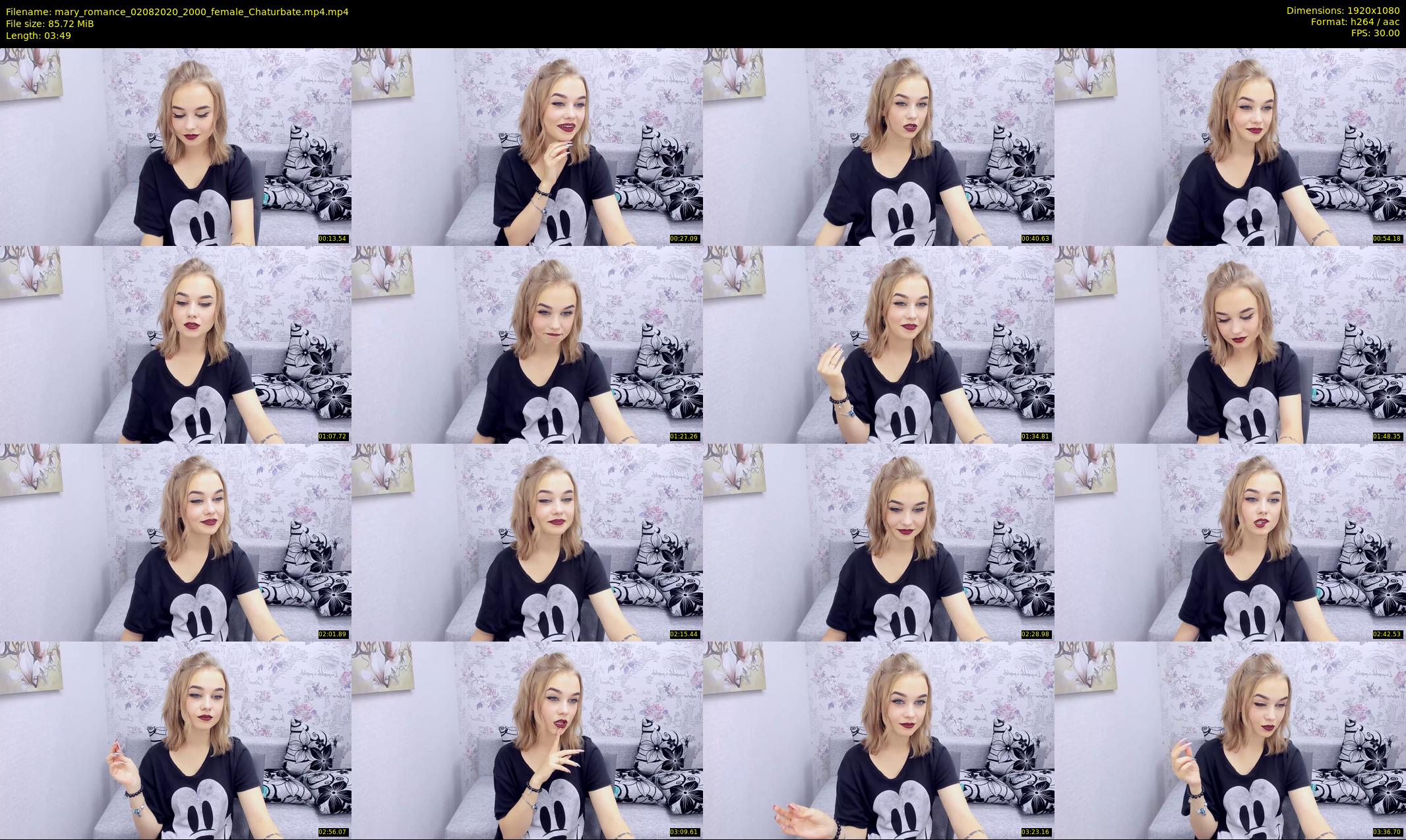 mary_romance — 4 minute Chaturbate female cam show recording, 1080p, Aug 2, 2020