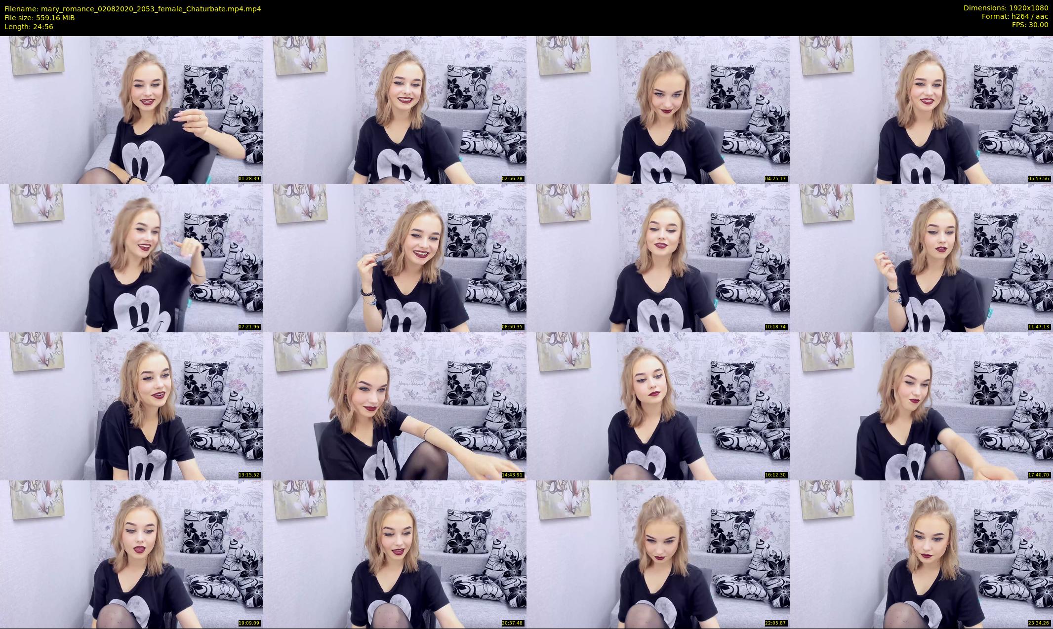 mary_romance — 25 minute Chaturbate female cam show recording, 1080p, Aug 2, 2020