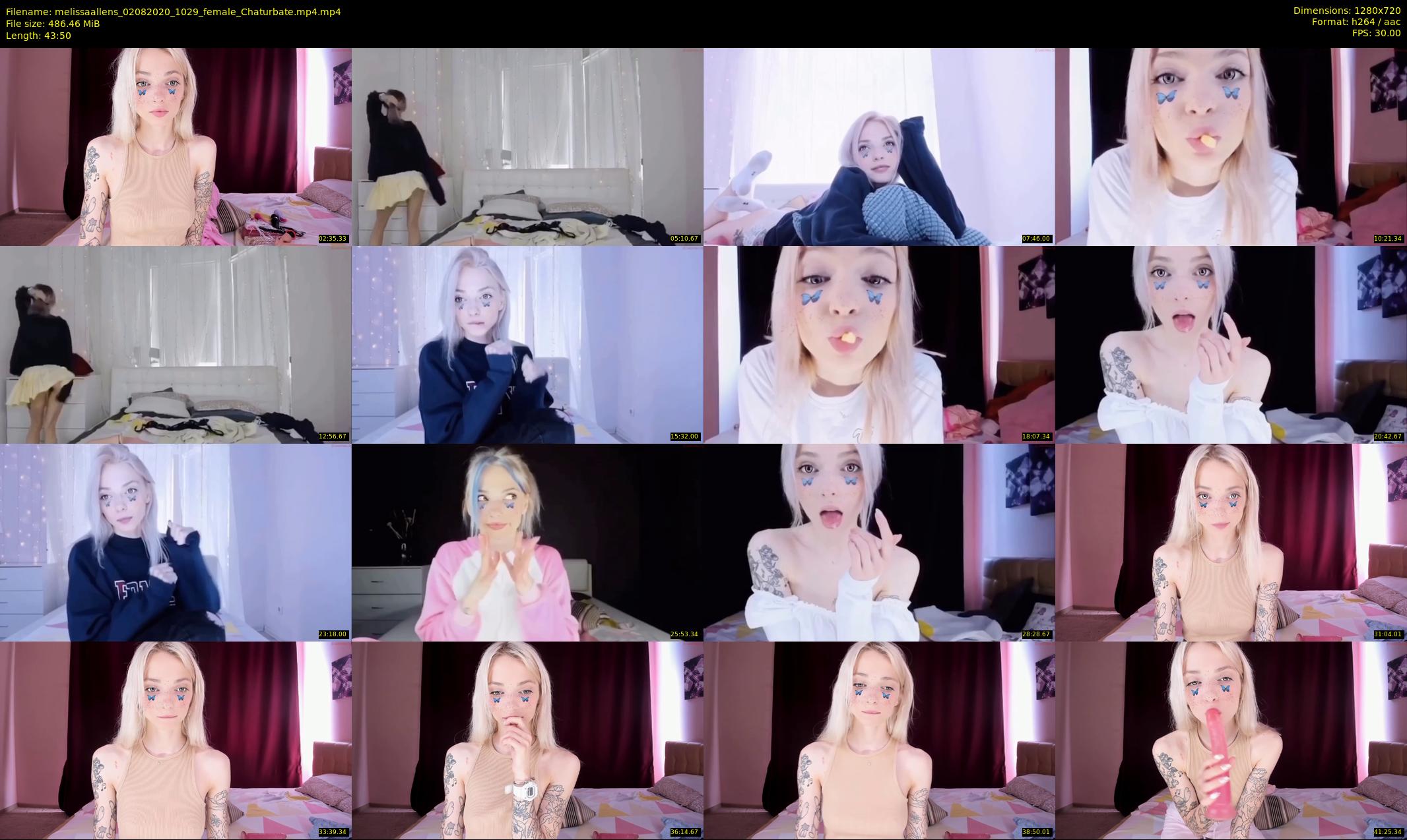 melissaallens — 44 minute Chaturbate female cam show recording, 720p, Aug 2, 2020