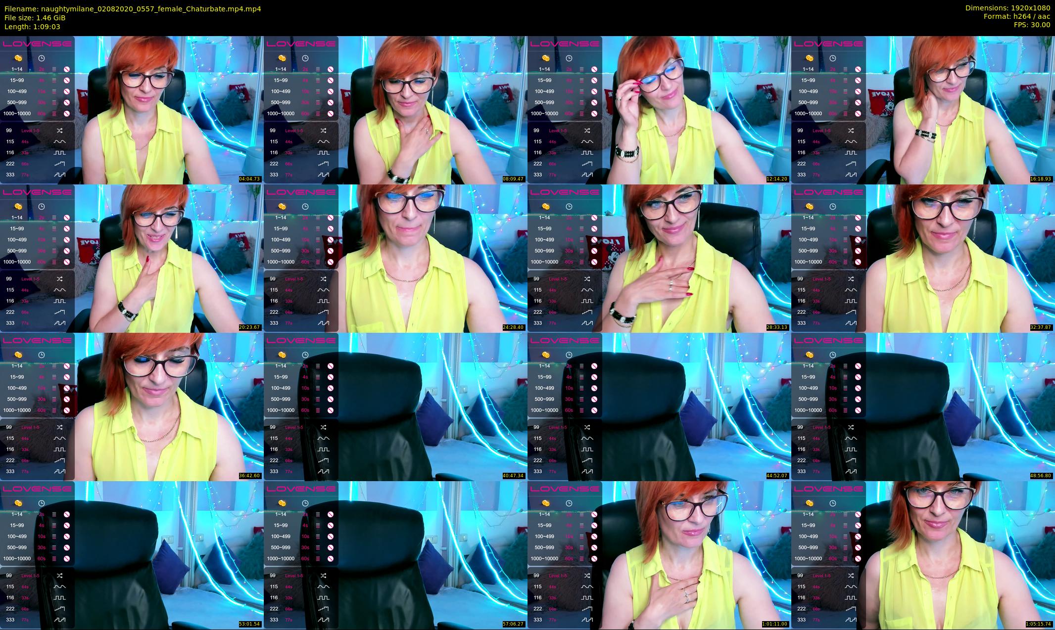 naughtymilane — 70 minute Chaturbate female cam show recording, 1080p, Aug 2, 2020