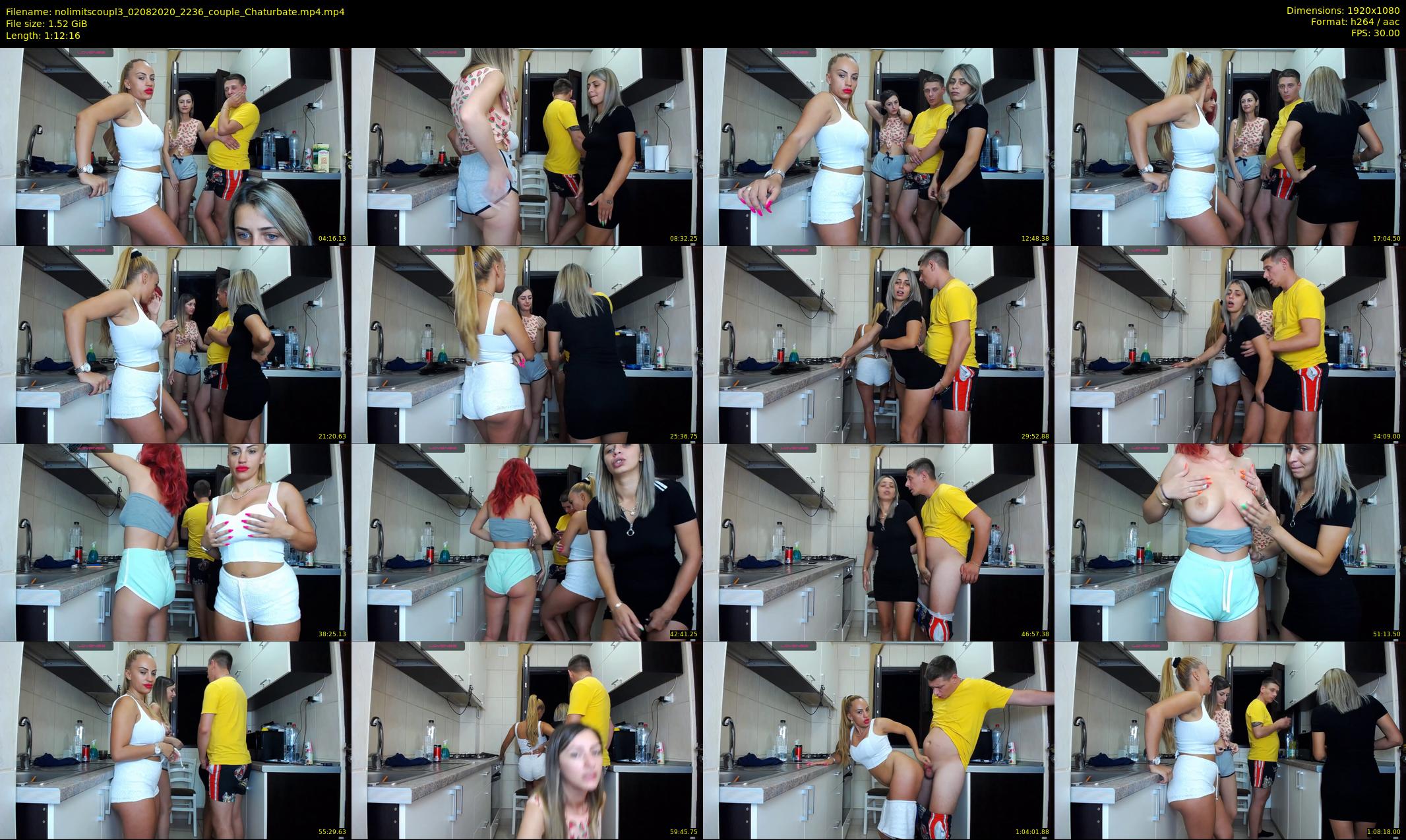 nolimitscoupl3 — 73 minute Chaturbate couple cam show recording, 1080p, Aug 2, 2020