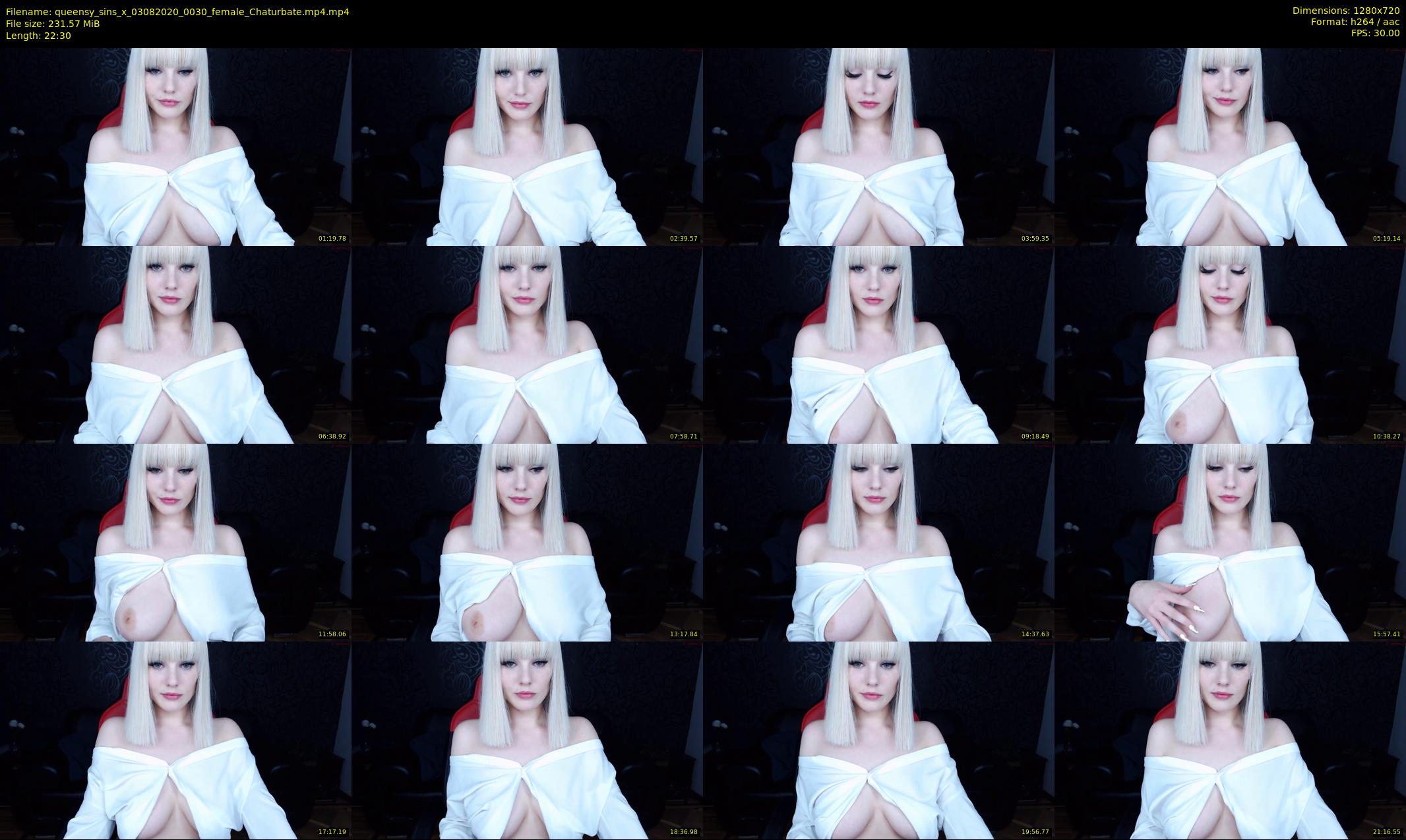 queensy_sins_x — 23 minute Chaturbate female cam show recording, 720p, Aug 3, 2020