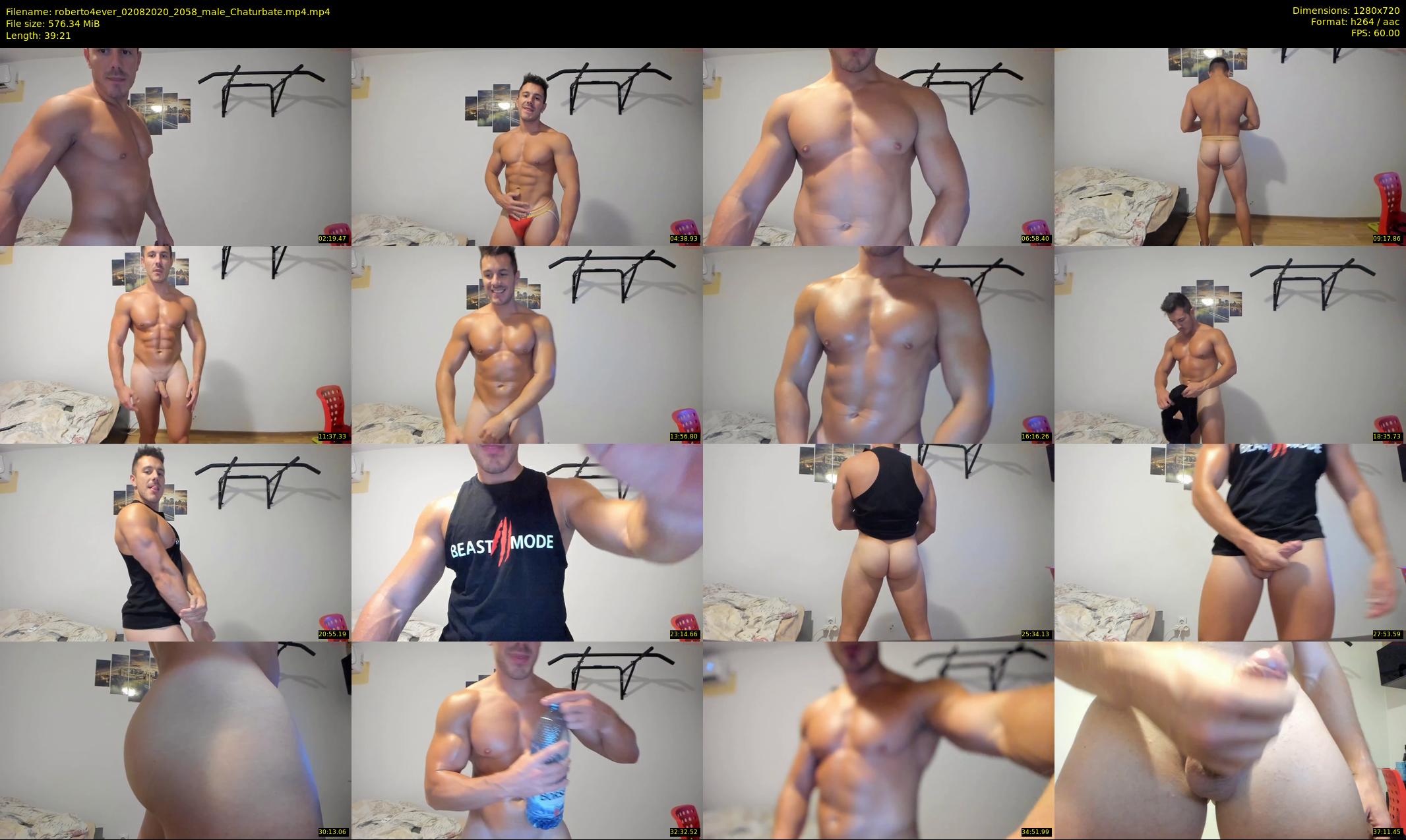 roberto4ever — 40 minute Chaturbate male cam show recording, 720p, Aug 2, 2020