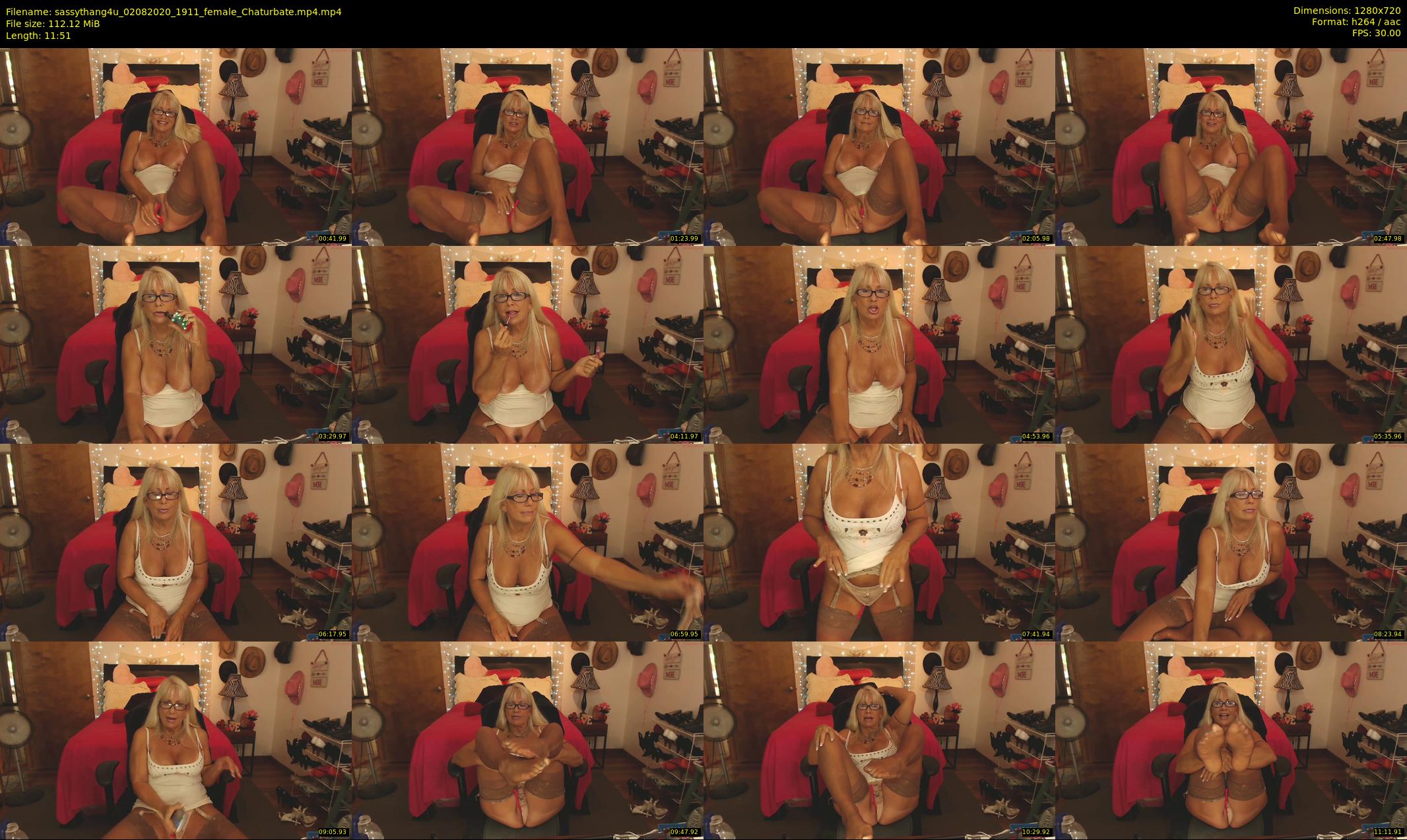 sassythang4u — 12 minute Chaturbate female cam show recording, 720p, Aug 2, 2020