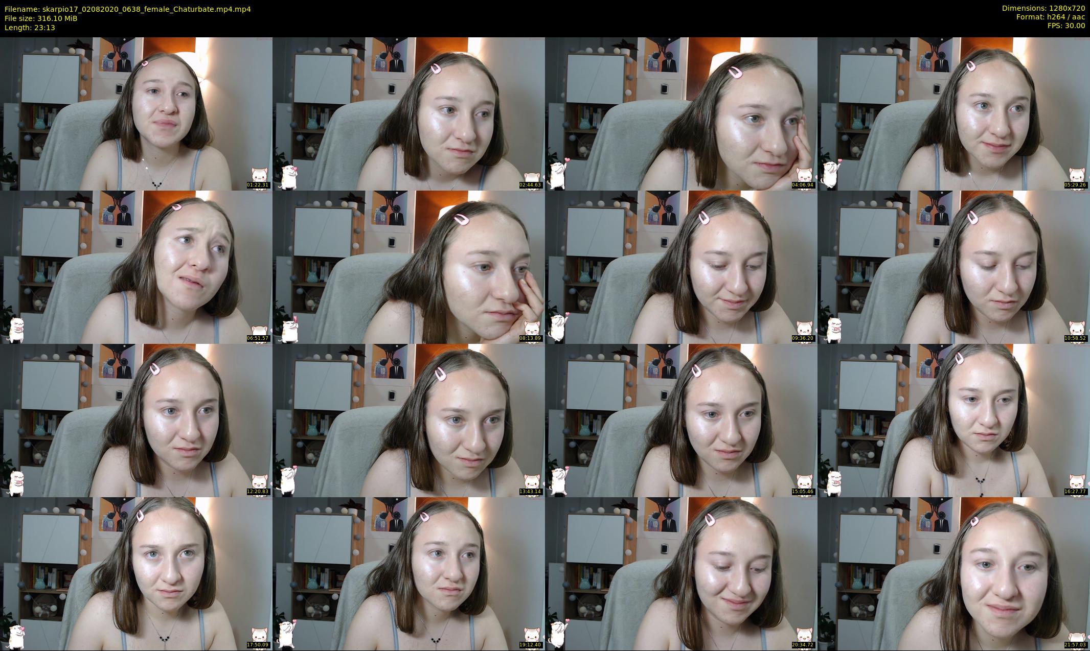 skarpio17 — 24 minute Chaturbate female cam show recording, 720p, Aug 2, 2020