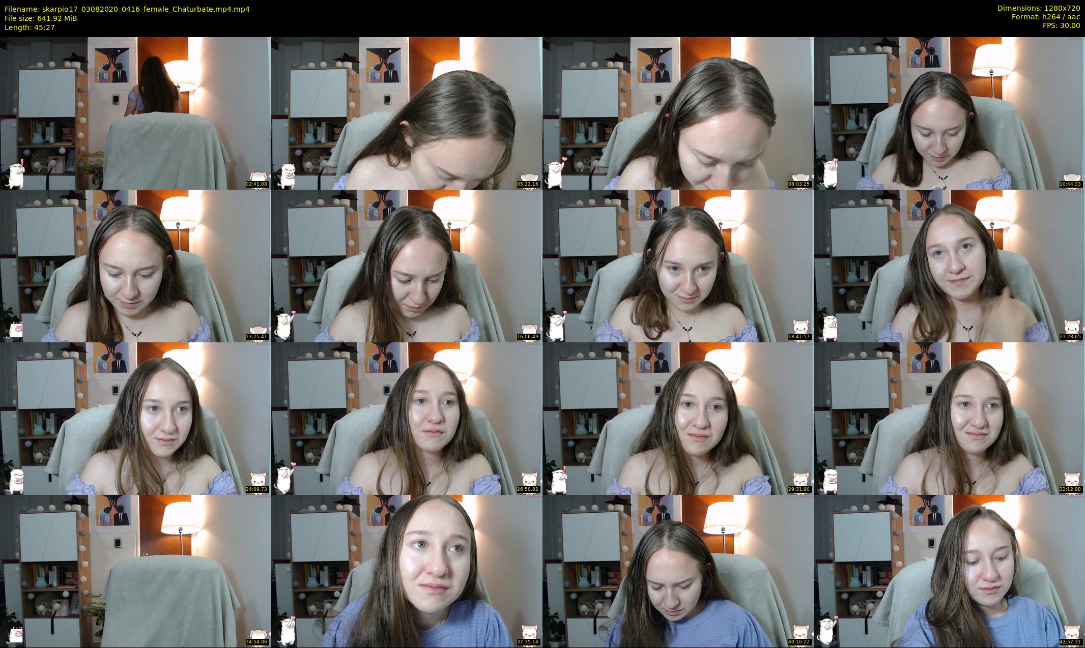 skarpio17 — 46 minute Chaturbate female cam show recording, 720p, Aug 3, 2020
