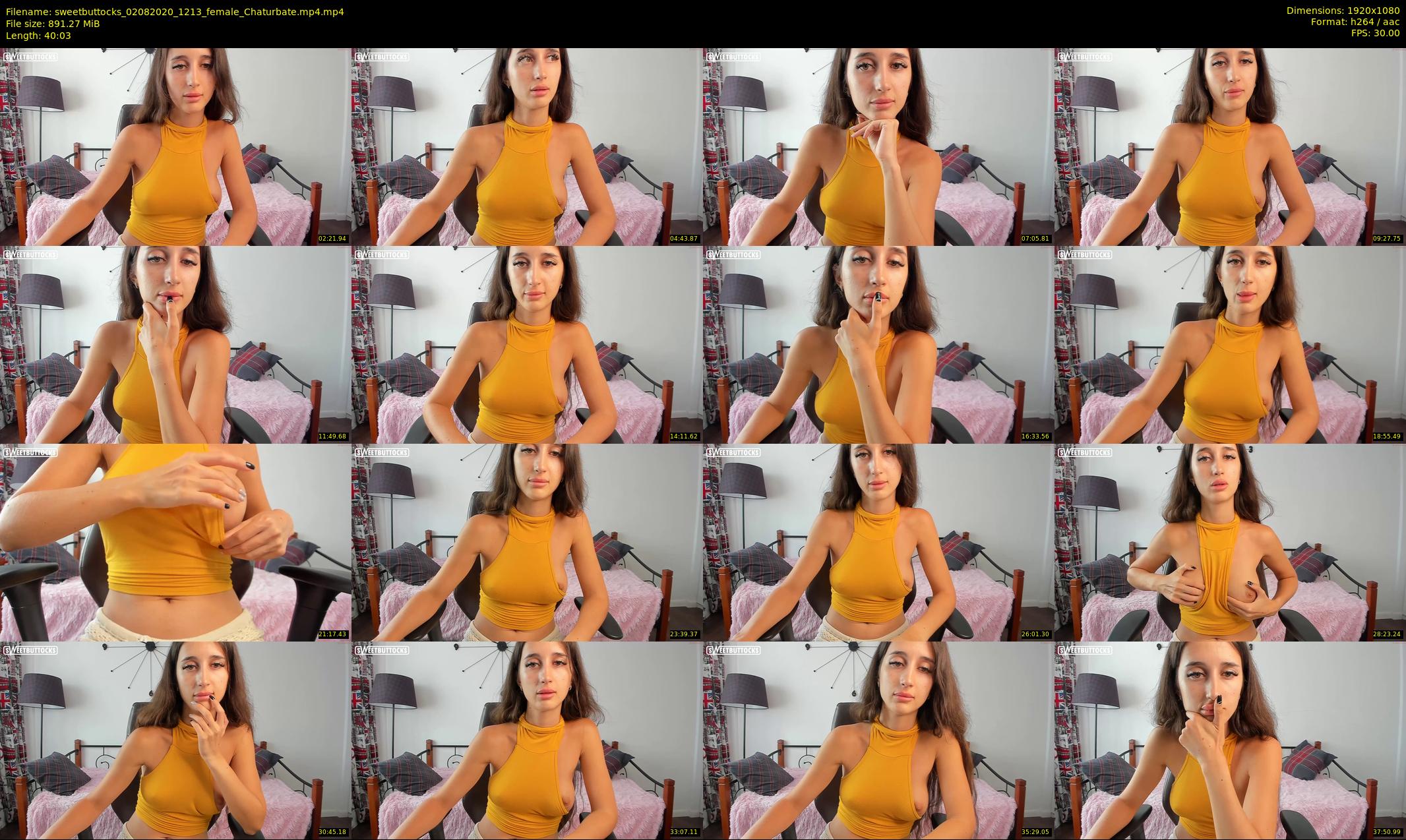 sweetbuttocks — 41 minute Chaturbate female cam show recording, 1080p, Aug 2, 2020