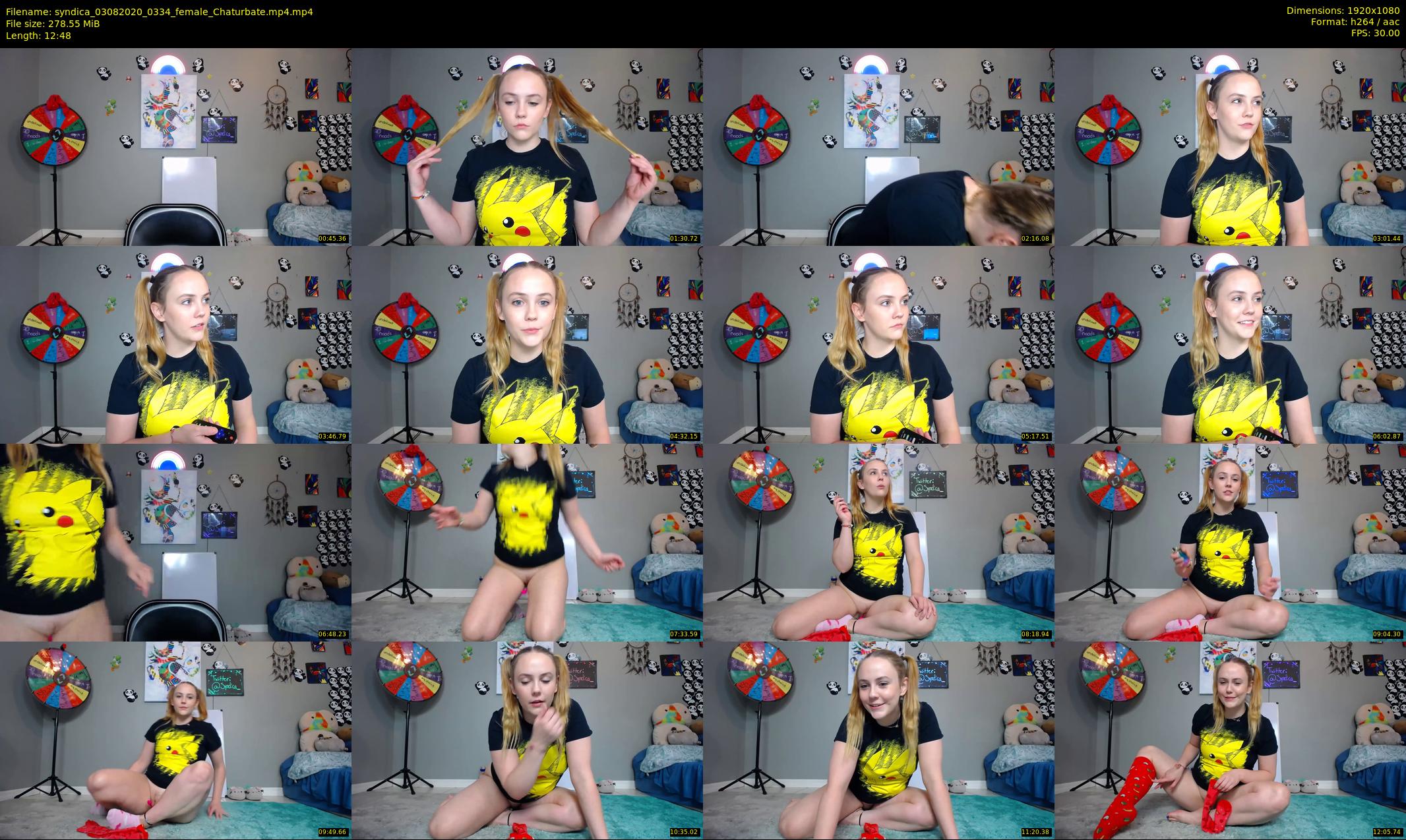syndica — 13 minute Chaturbate female cam show recording, 1080p, Aug 3, 2020