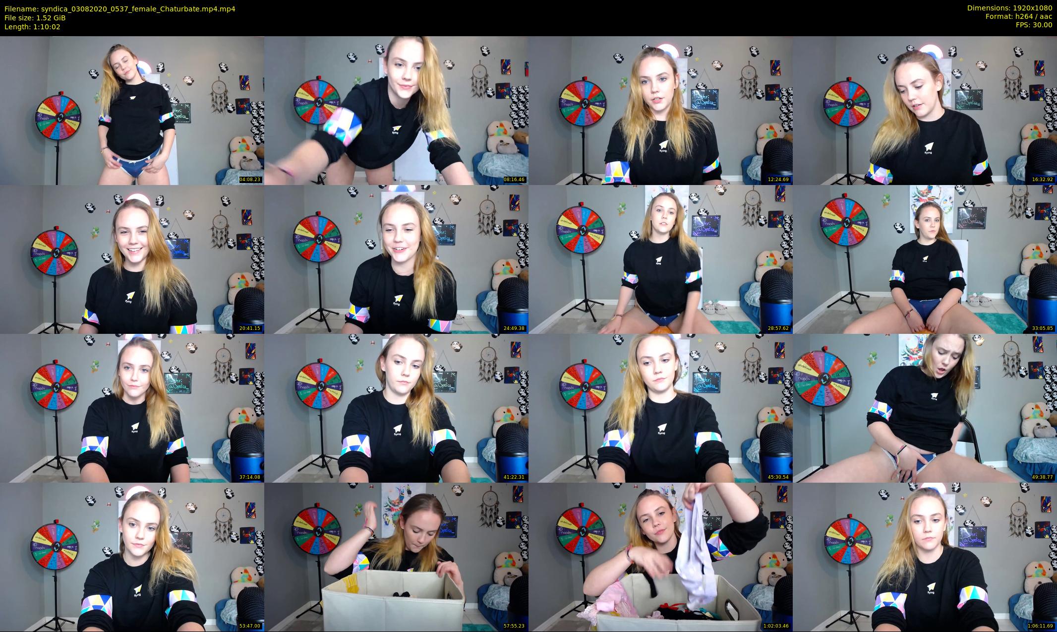 syndica — 71 minute Chaturbate female cam show recording, 1080p, Aug 3, 2020