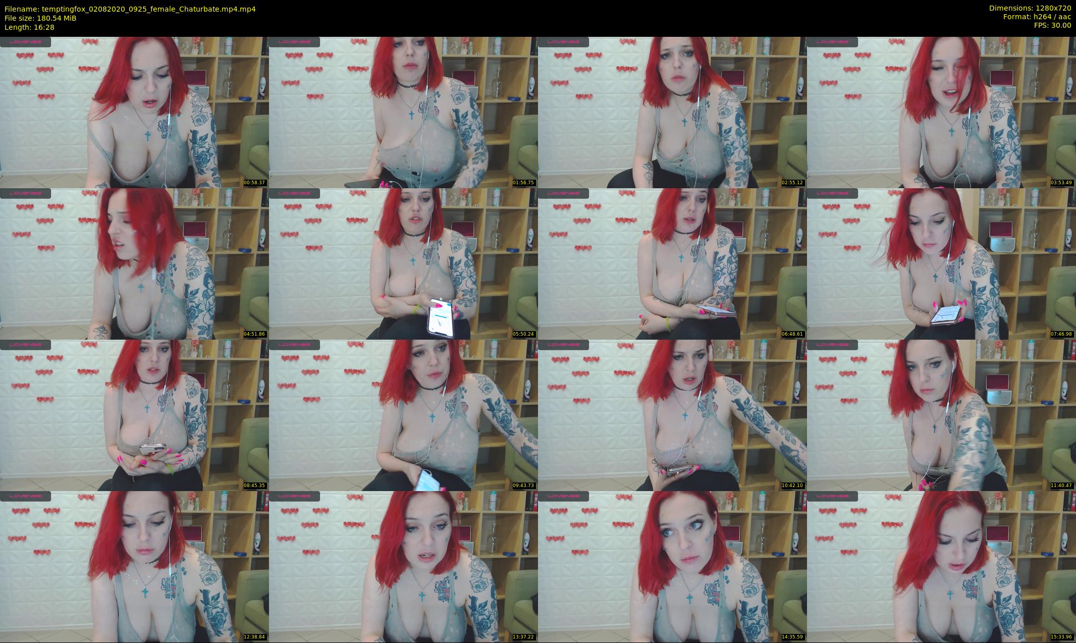 temptingfox — 17 minute Chaturbate female cam show recording, 720p, Aug 2, 2020