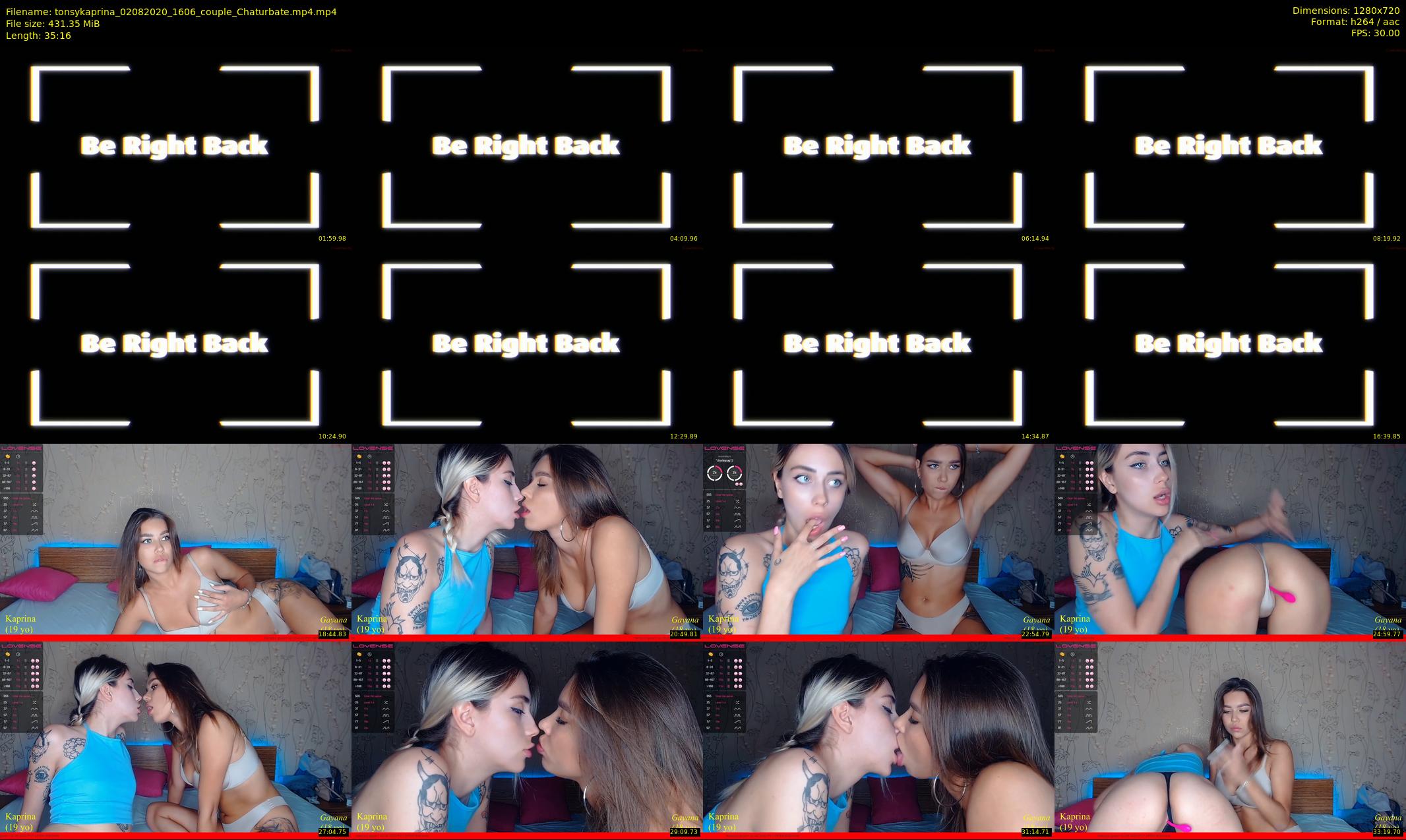 tonsykaprina — 36 minute Chaturbate couple cam show recording, 720p, Aug 2, 2020