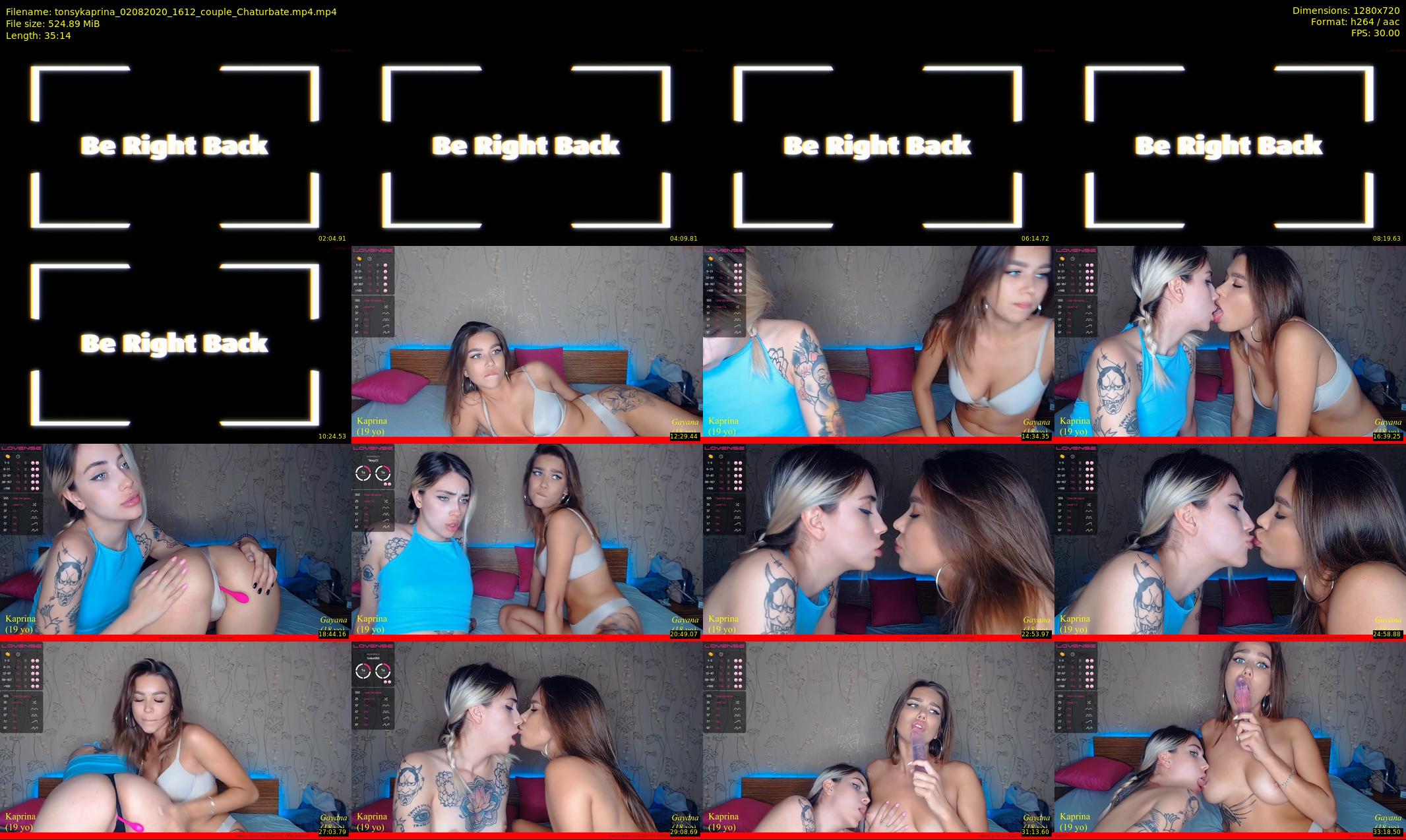 tonsykaprina — 36 minute Chaturbate couple cam show recording, 720p, Aug 2, 2020