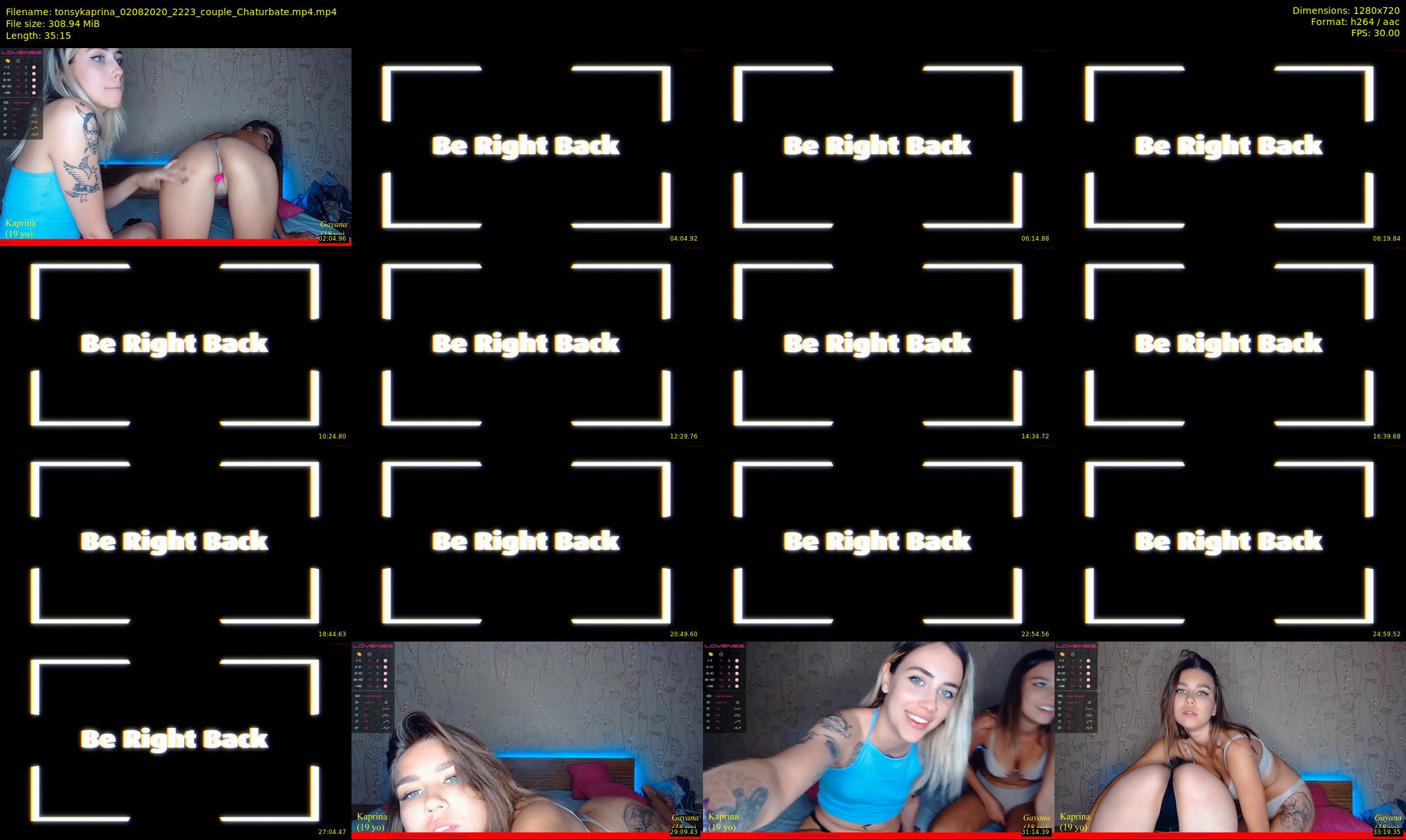 tonsykaprina — 36 minute Chaturbate couple cam show recording, 720p, Aug 2, 2020