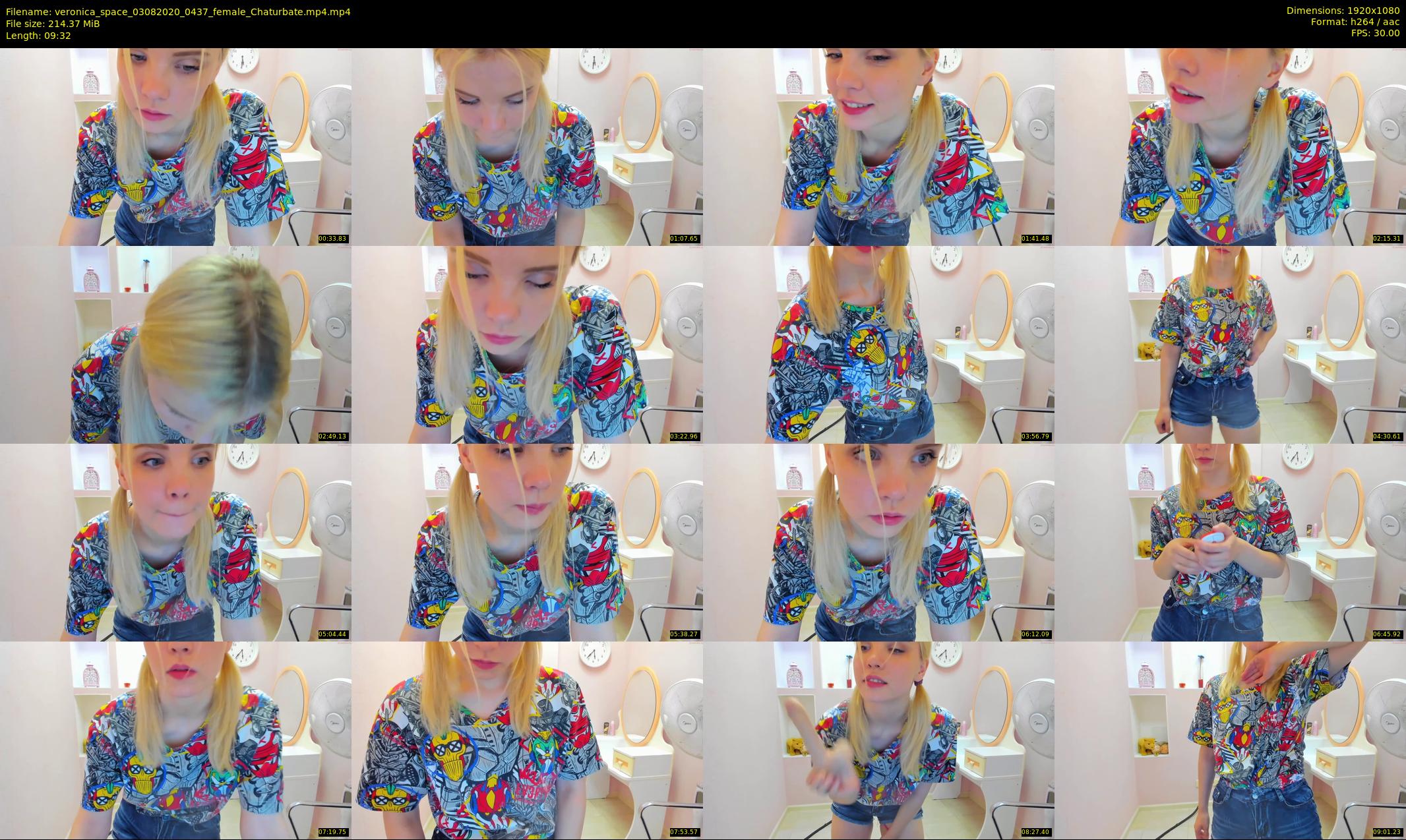 veronica_space — 10 minute Chaturbate female cam show recording, 1080p, Aug 3, 2020