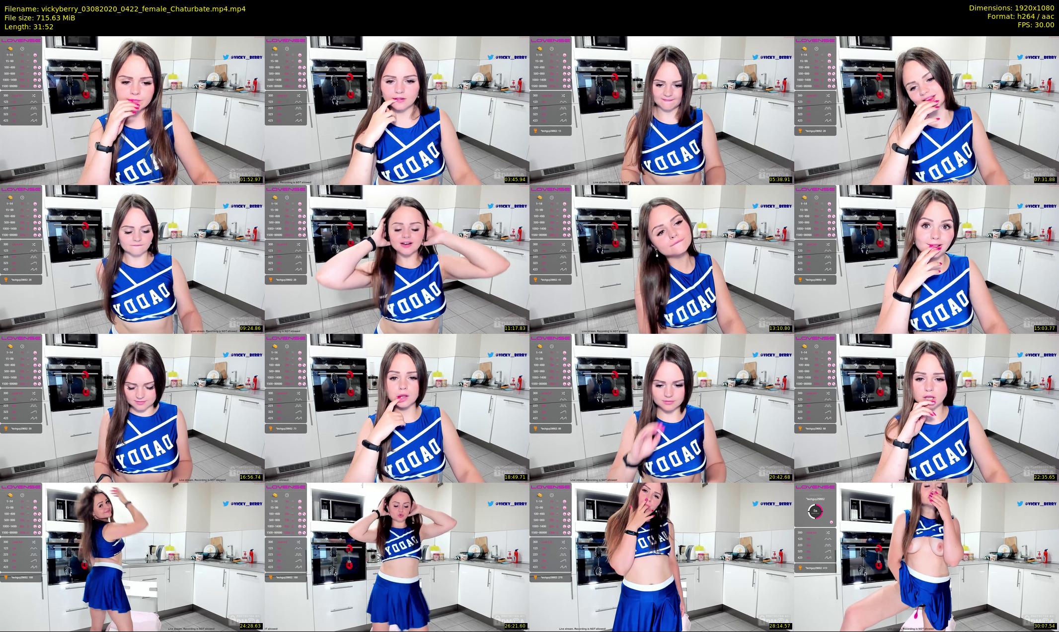 vickyberry — 32 minute Chaturbate female cam show recording, 1080p, Aug 3, 2020