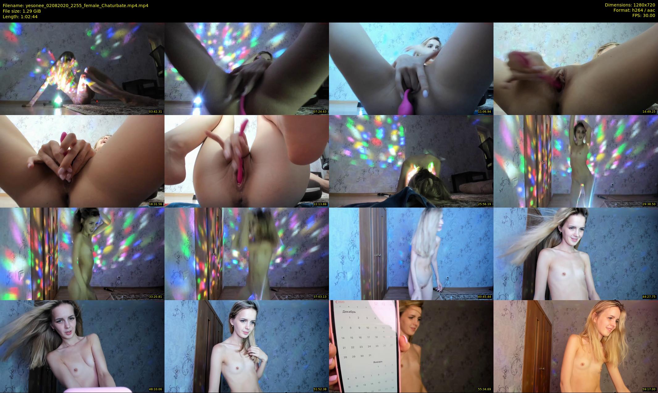 yesonee — 63 minute Chaturbate female cam show recording, 720p, Aug 2, 2020