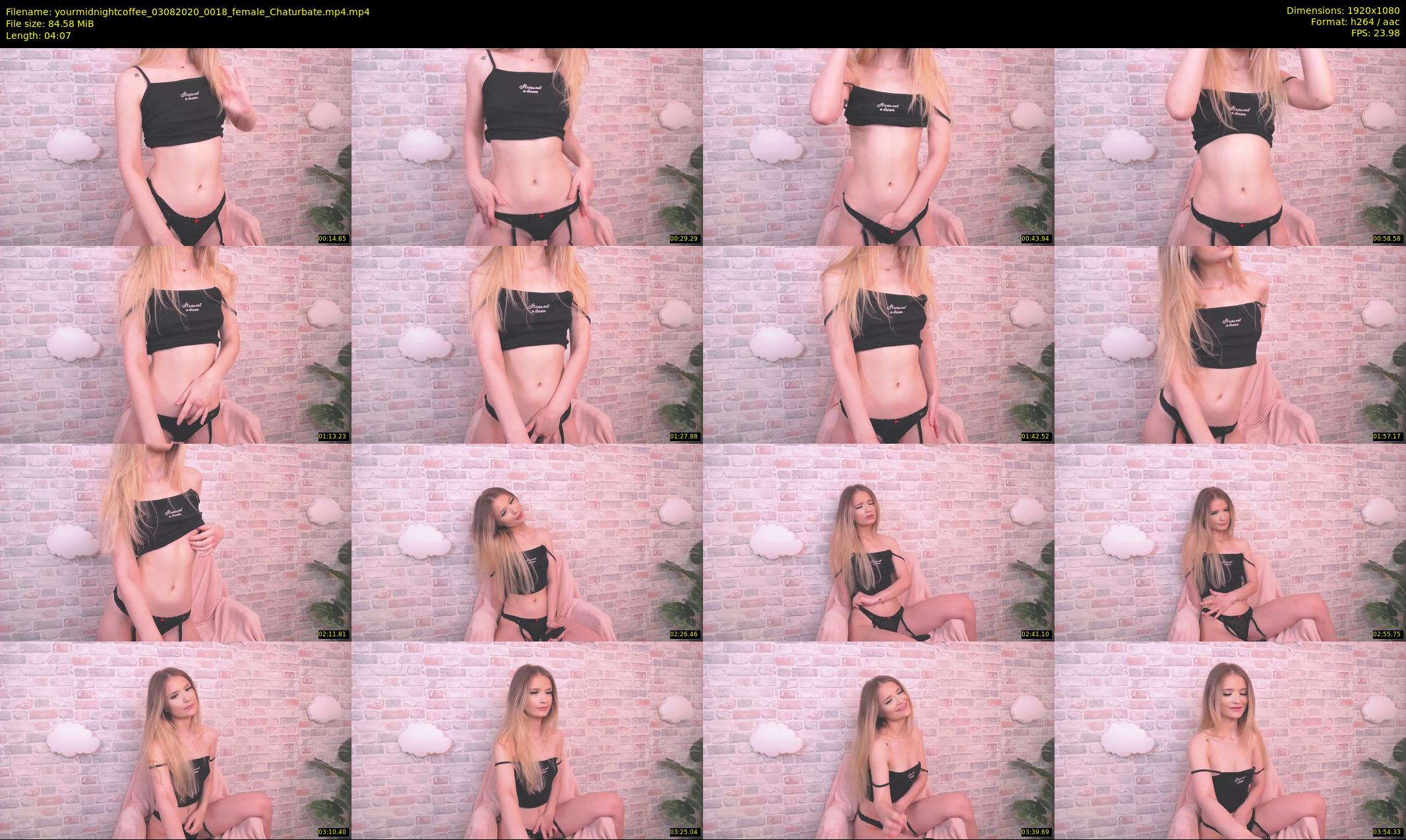 yourmidnightcoffee — 5 minute Chaturbate female cam show recording, 1080p, Aug 3, 2020