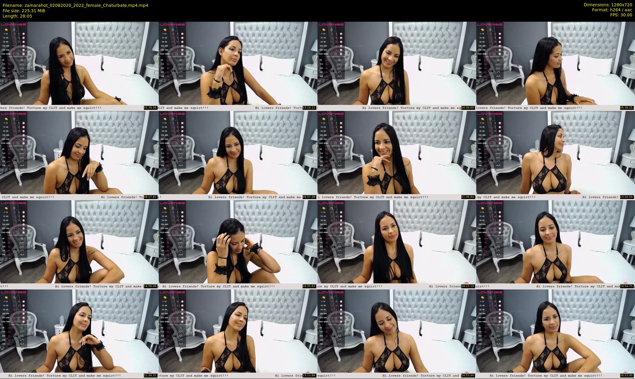 zamarahot — 29 minute Chaturbate female cam show recording, 720p, Aug 2, 2020