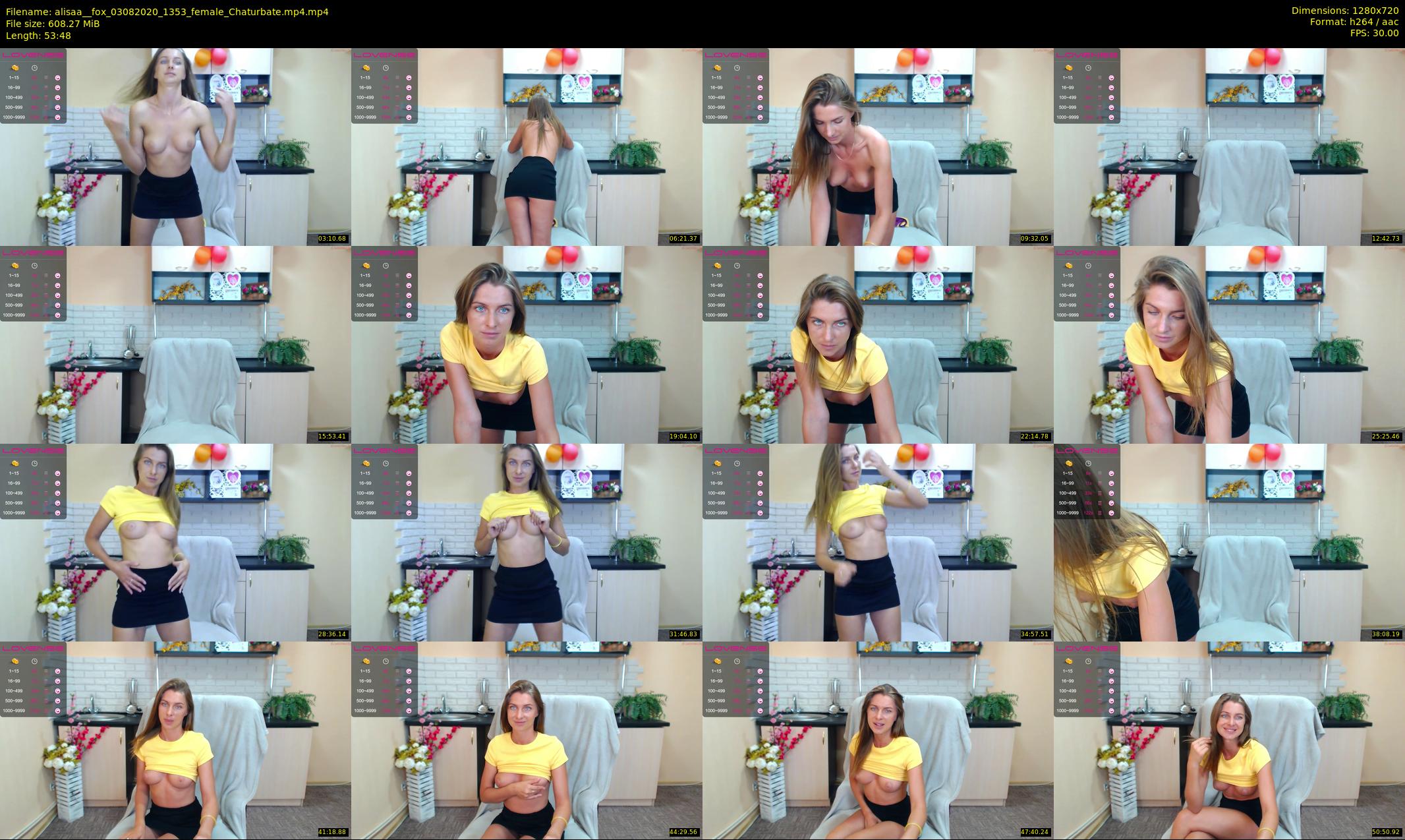 alisaa__fox — 54 minute Chaturbate female cam show recording, 720p, Aug 3, 2020