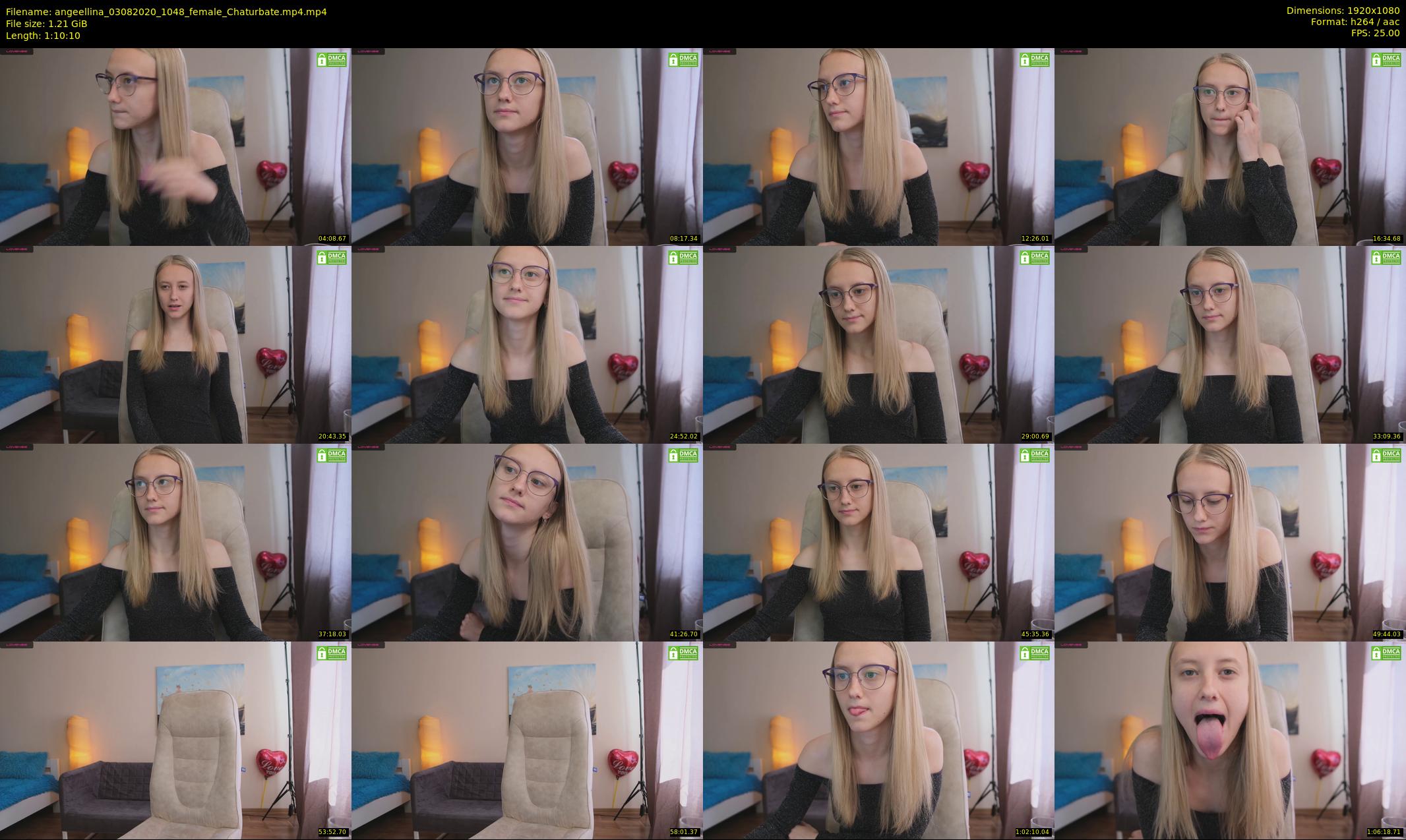 angeellina — 71 minute Chaturbate female cam show recording, 1080p, Aug 3, 2020