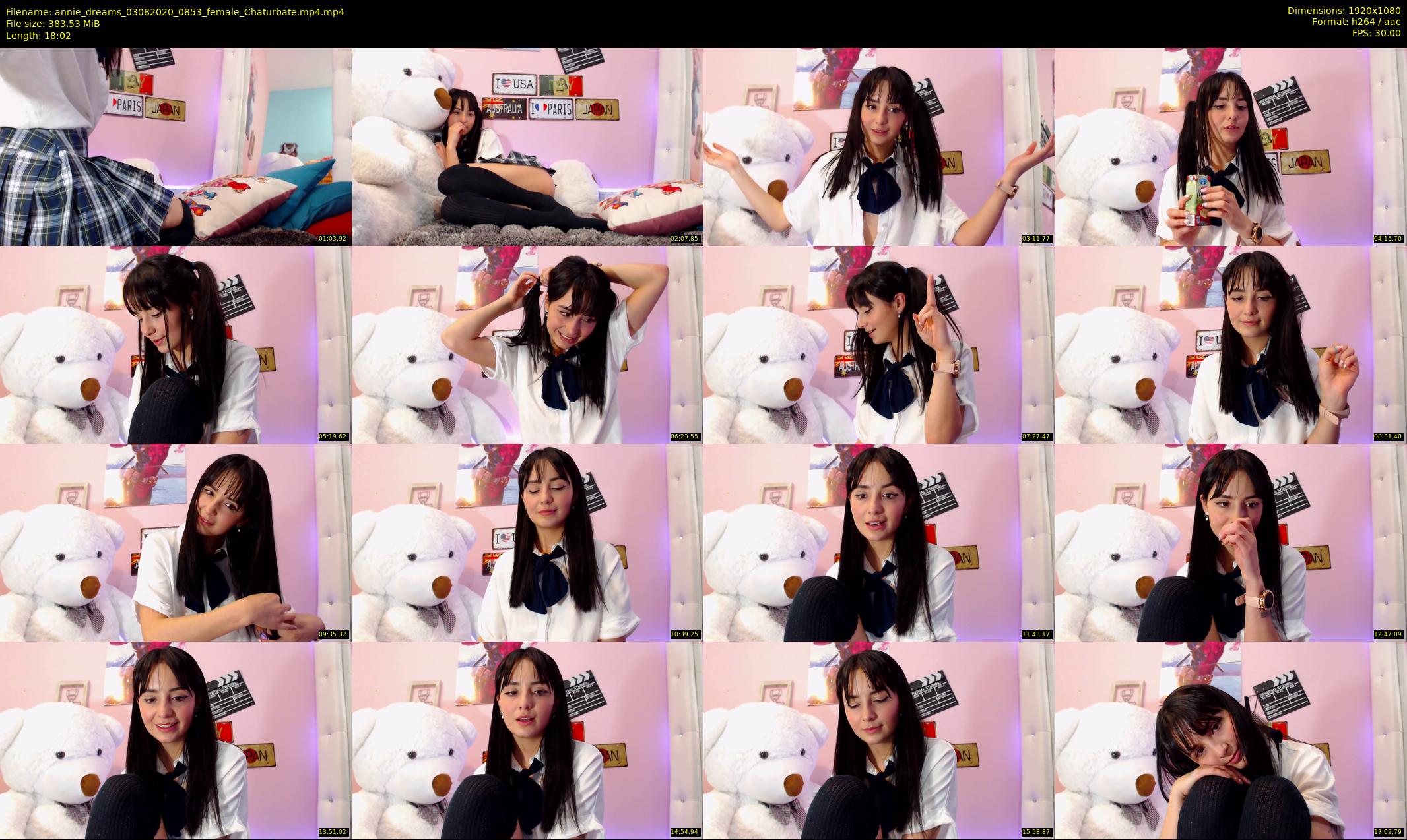 annie_dreams — 19 minute Chaturbate female cam show recording, 1080p, Aug 3, 2020