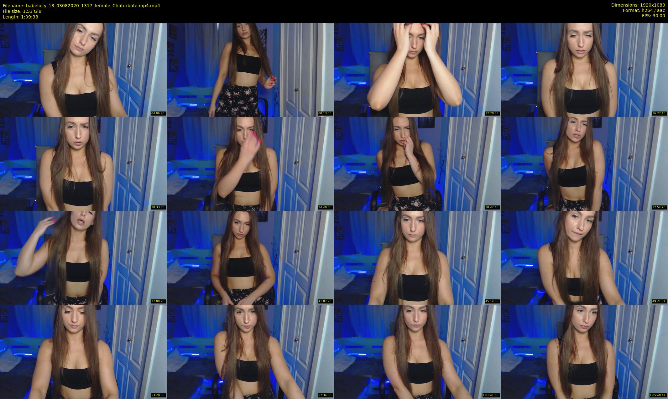 babelucy_18 — 70 minute Chaturbate female cam show recording, 1080p, Aug 3, 2020