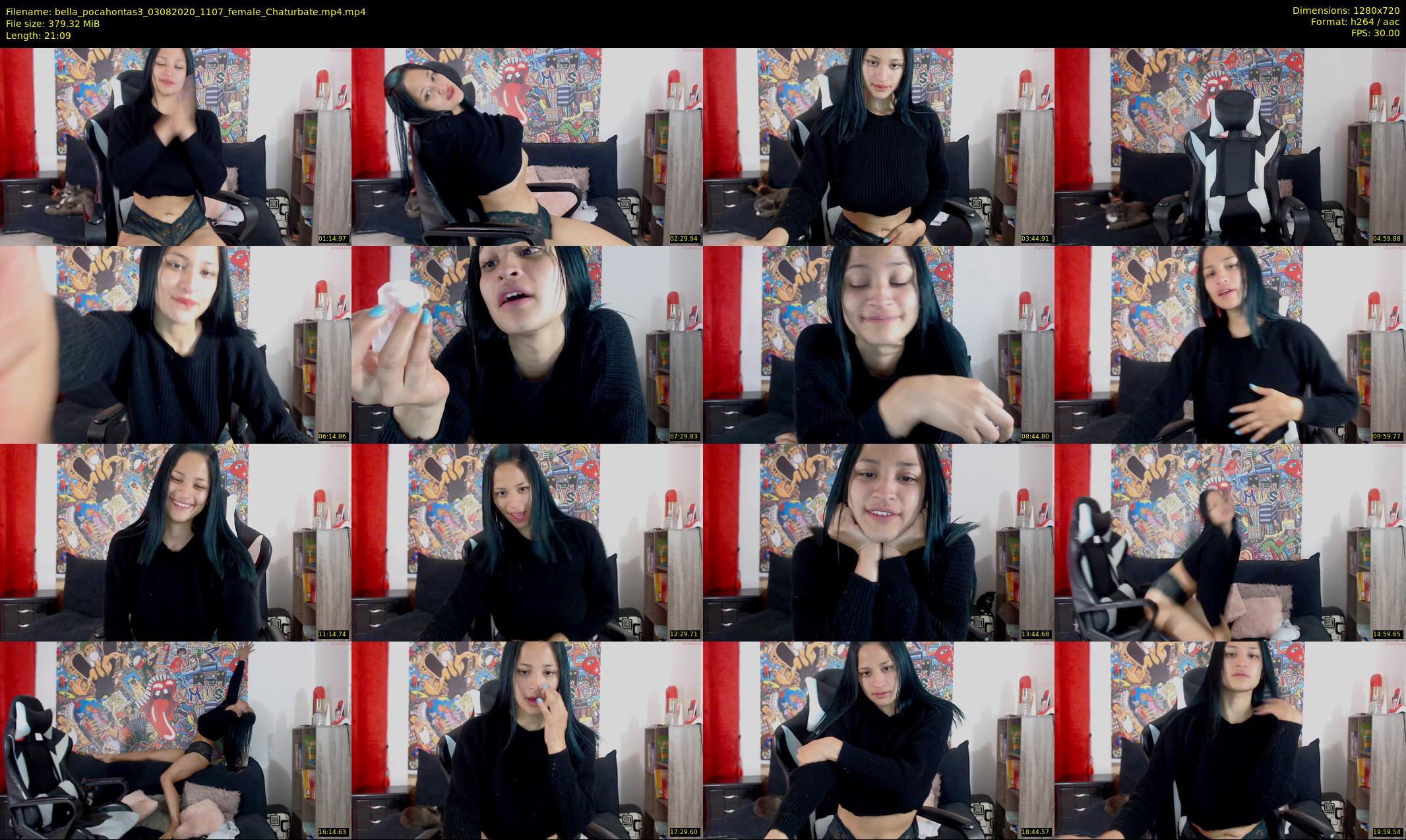 bella_pocahontas3 — 22 minute Chaturbate female cam show recording, 720p, Aug 3, 2020