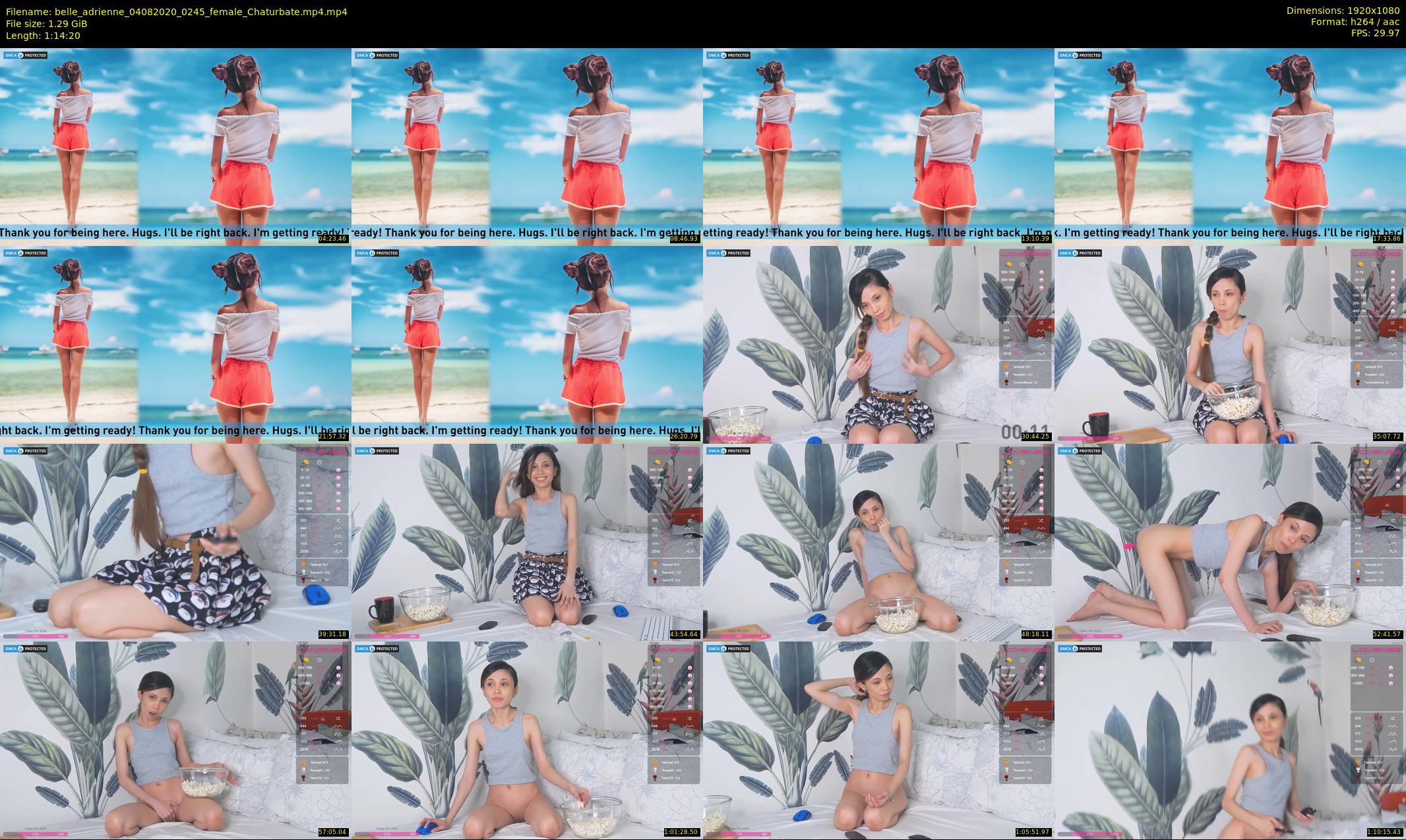 belle_adrienne — 75 minute Chaturbate couple cam show recording, 1080p, Aug 4, 2020