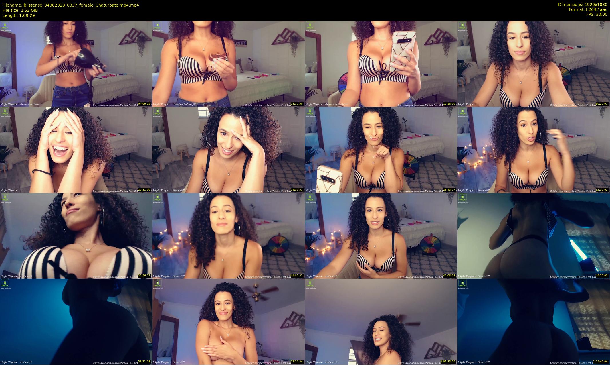 blissense — 70 minute Chaturbate female cam show recording, 1080p, Aug 4, 2020