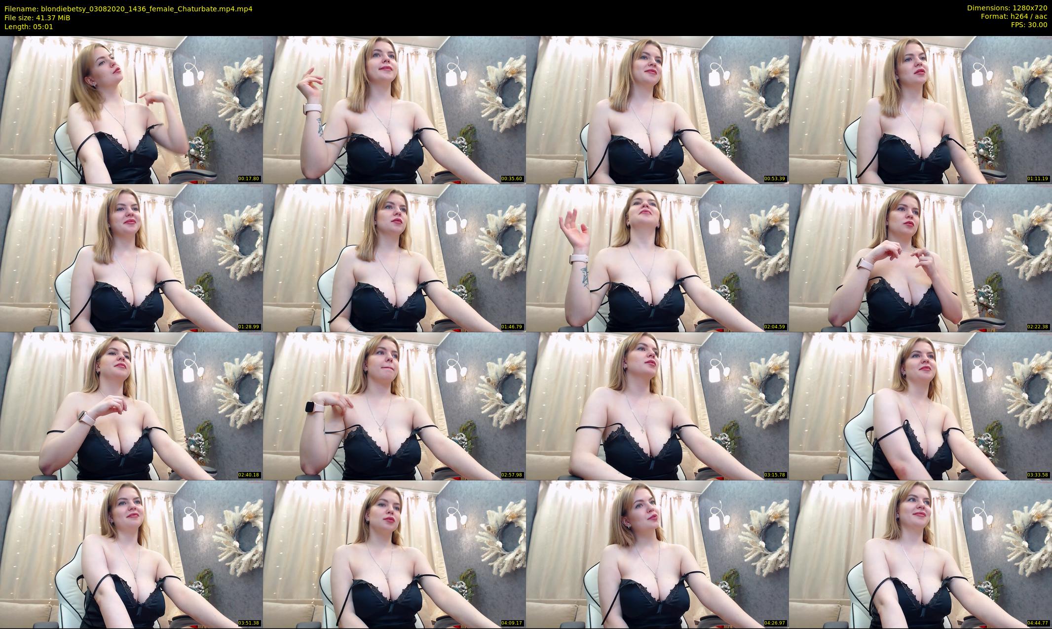 blondiebetsy — 6 minute Chaturbate female cam show recording, 720p, Aug 3, 2020