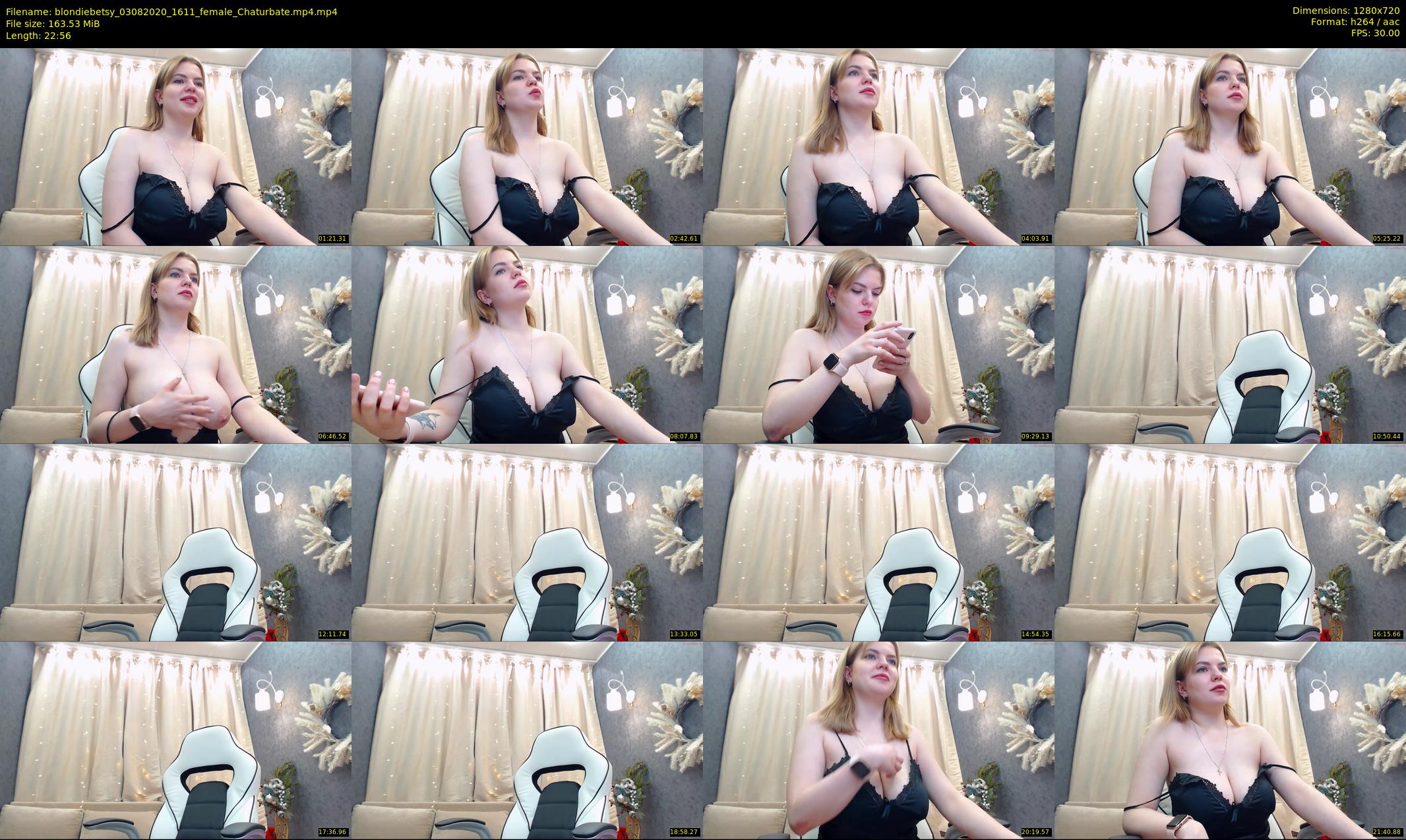 blondiebetsy — 23 minute Chaturbate female cam show recording, 720p, Aug 3, 2020