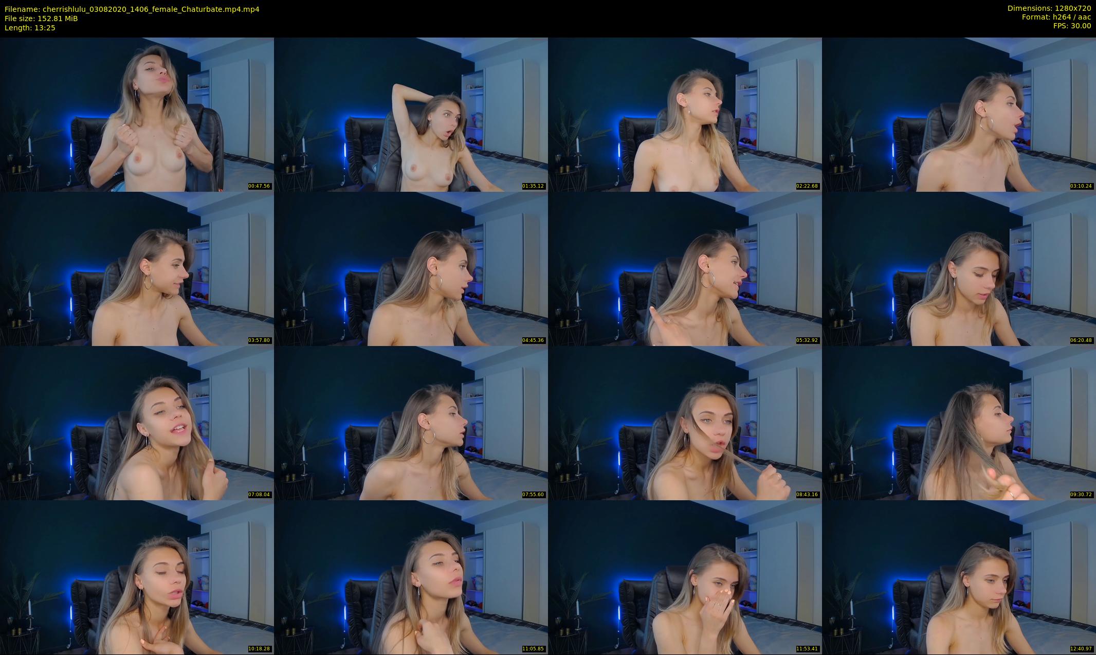 cherrishlulu — 14 minute Chaturbate female cam show recording, 720p, Aug 3, 2020